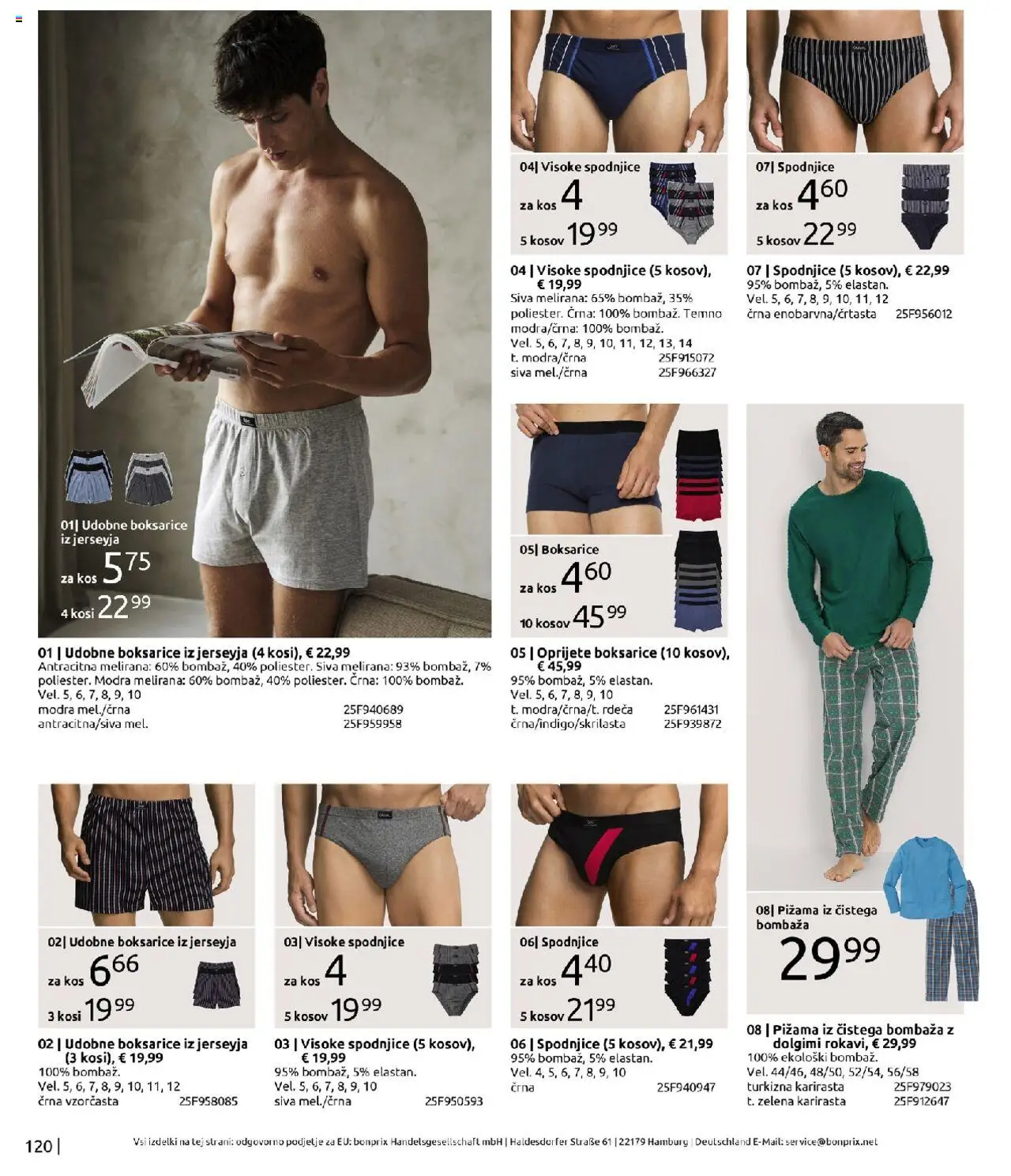 Bonprix katalog │ velja od 01.09.2025 | Stran: 120 | Izdelki: Pižama, Spodnjice, Kos, Zelena