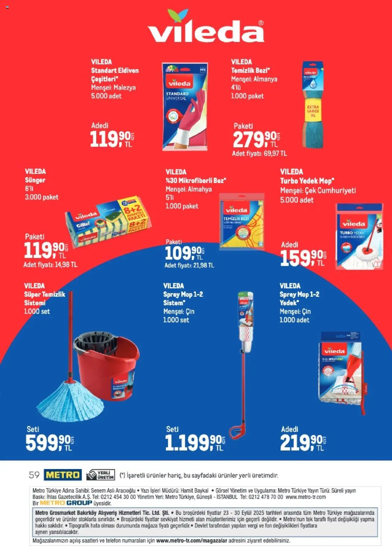 Metro Q4 Tedarikçi Flyer - 23.09.2025 tarihinden itibaren geçerlidir | Sayfa: 59 | Ürünler: Baskı, Cin, Eldiven, Telefon