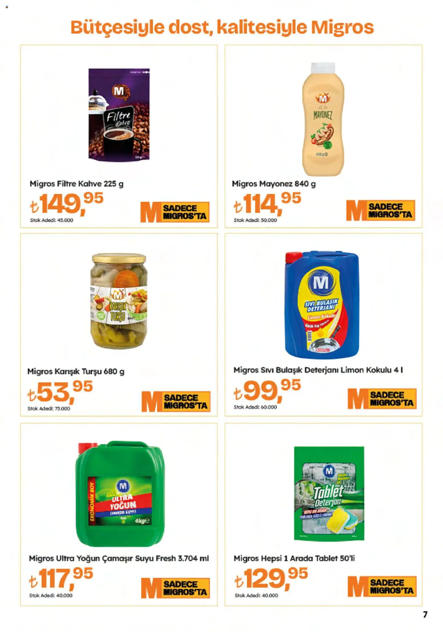 Migros Katalog - 5M Migroskop Dijital - 08.01.2026 tarihinden itibaren geçerlidir | Sayfa: 7 | Ürünler: Bulaşık deterjanı, Mayonez, Limon, Tablet