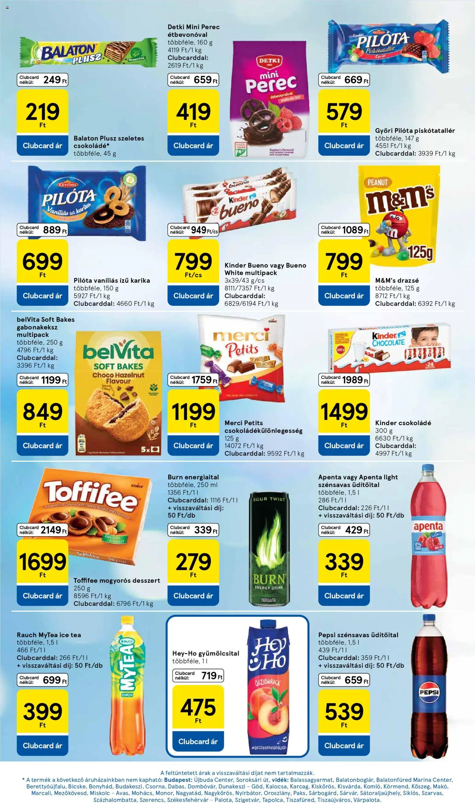 Tesco akciós ujság - amely érvényes a következő dátumtól: 16.04.2026 | Oldal: 6 | Termékek: Őszibarack, Gyümölcsital, Csokoládé, Tea