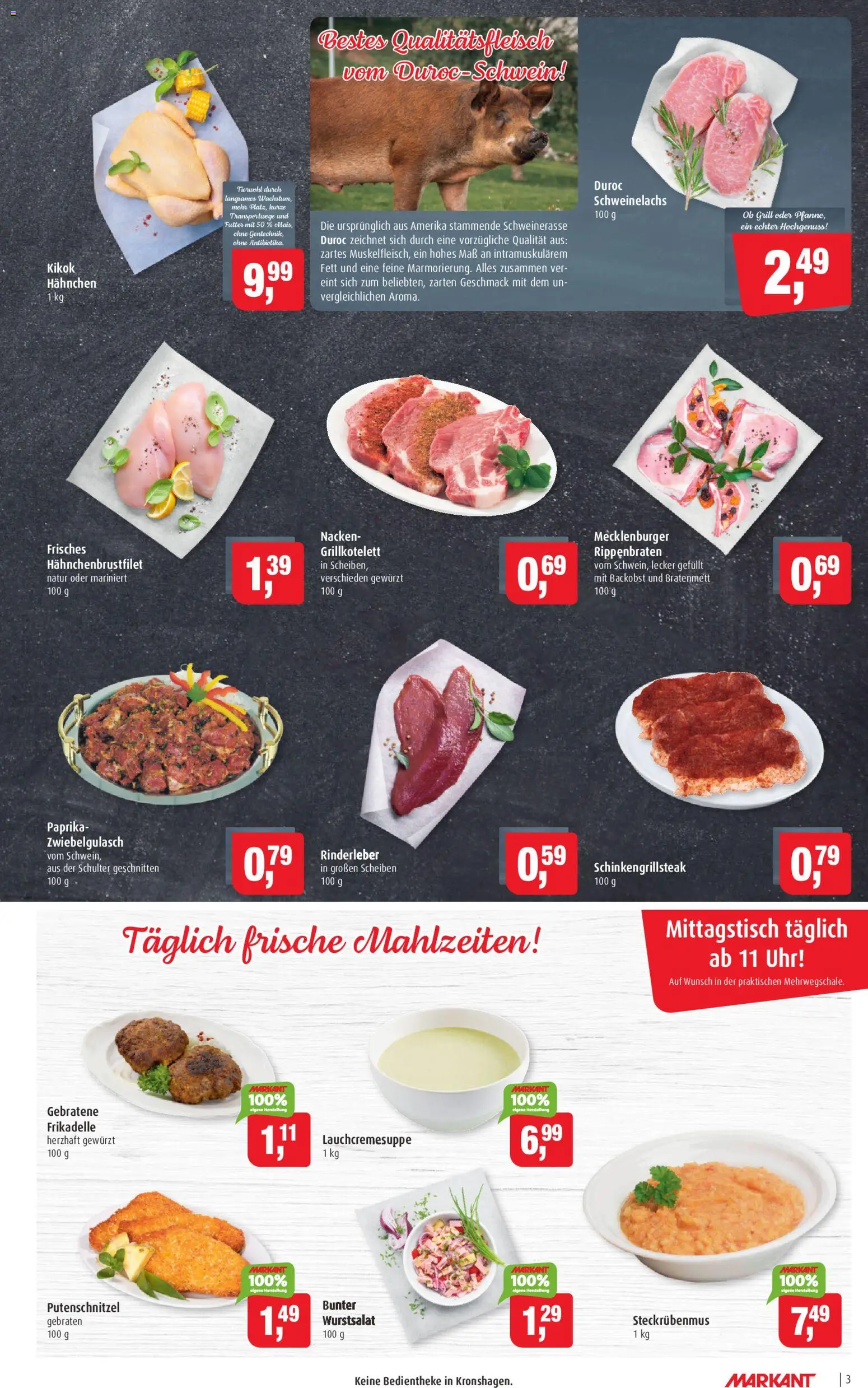 Markant Prospekt 	 – gültig ab 20.04.2026 | Seite: 3 | Produkte: Grill, Hahnchen, Putenschnitzel, Uhr