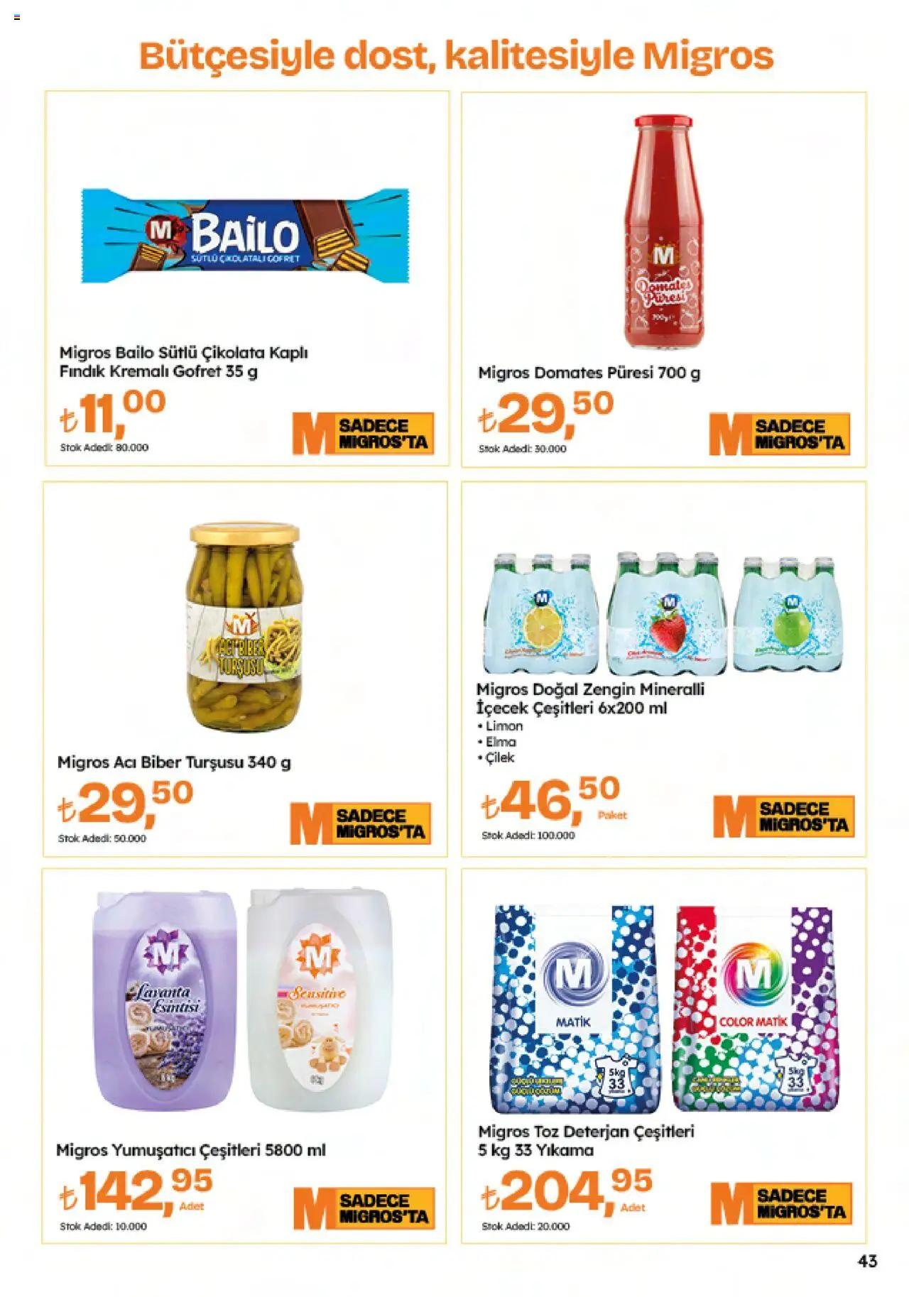 Migros Katalog - 5M Migroskop Dijital - 12.06.2025 tarihinden itibaren geçerlidir | Sayfa: 43 | Ürünler: Deterjan, Biber, Limon, Acı biber