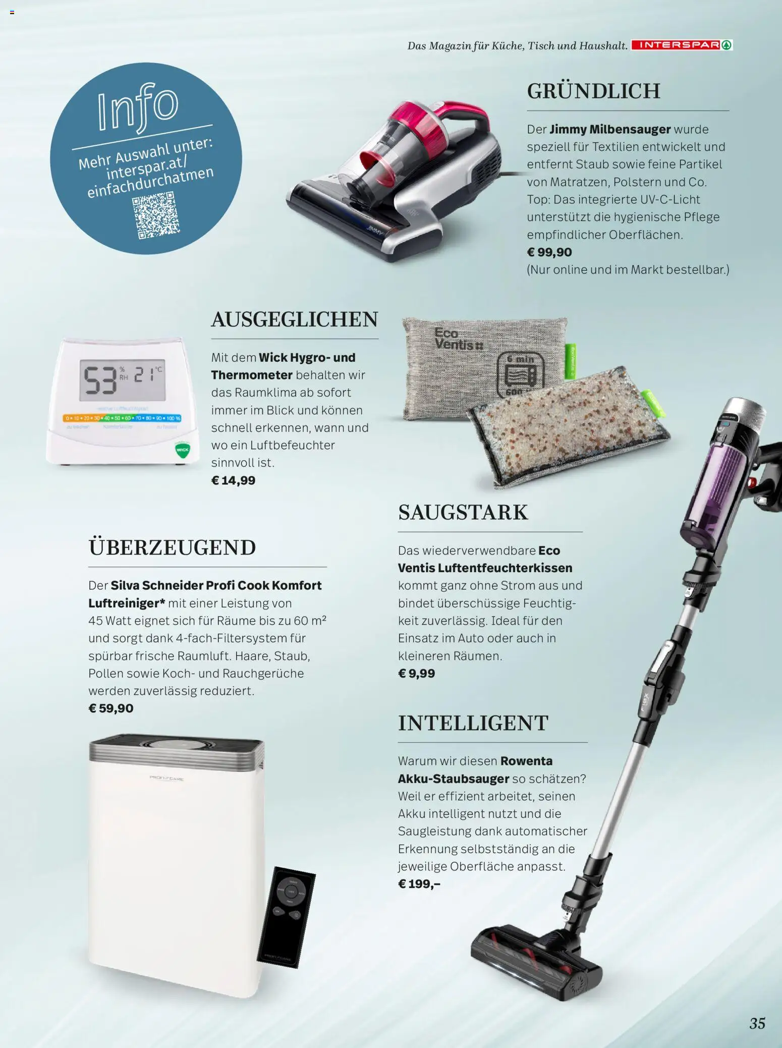 Interspar Mein Zuhause Magazin  gültig ab 07.04.2026 | Seite: 35 | Produkte: Thermometer, Tisch