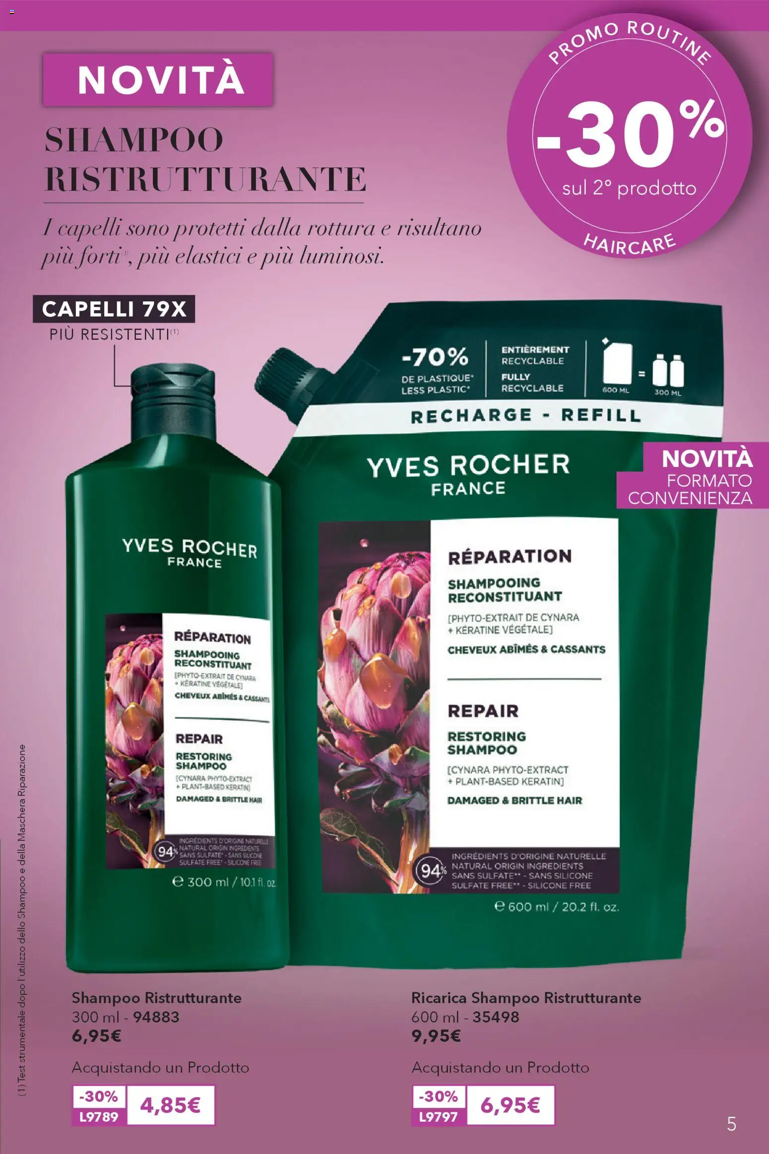 Volantino Yves Rocher del 02.04.2026 | Pagina: 5 | Prodotti: Maschera, Gin, Silicone, Elastici