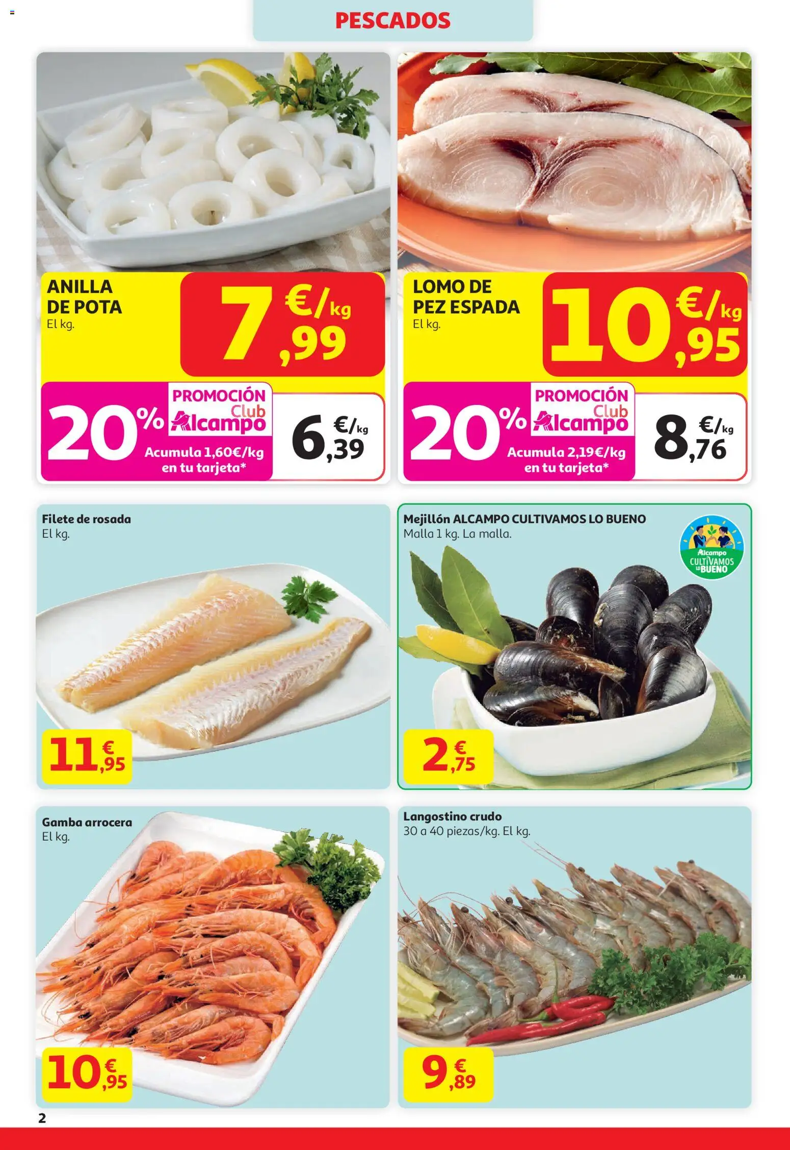 Alcampo - HG Nacional Cat │ válido desde el 15.01.2026 | Página: 2 | Productos: Filete, Langostino, Gamba