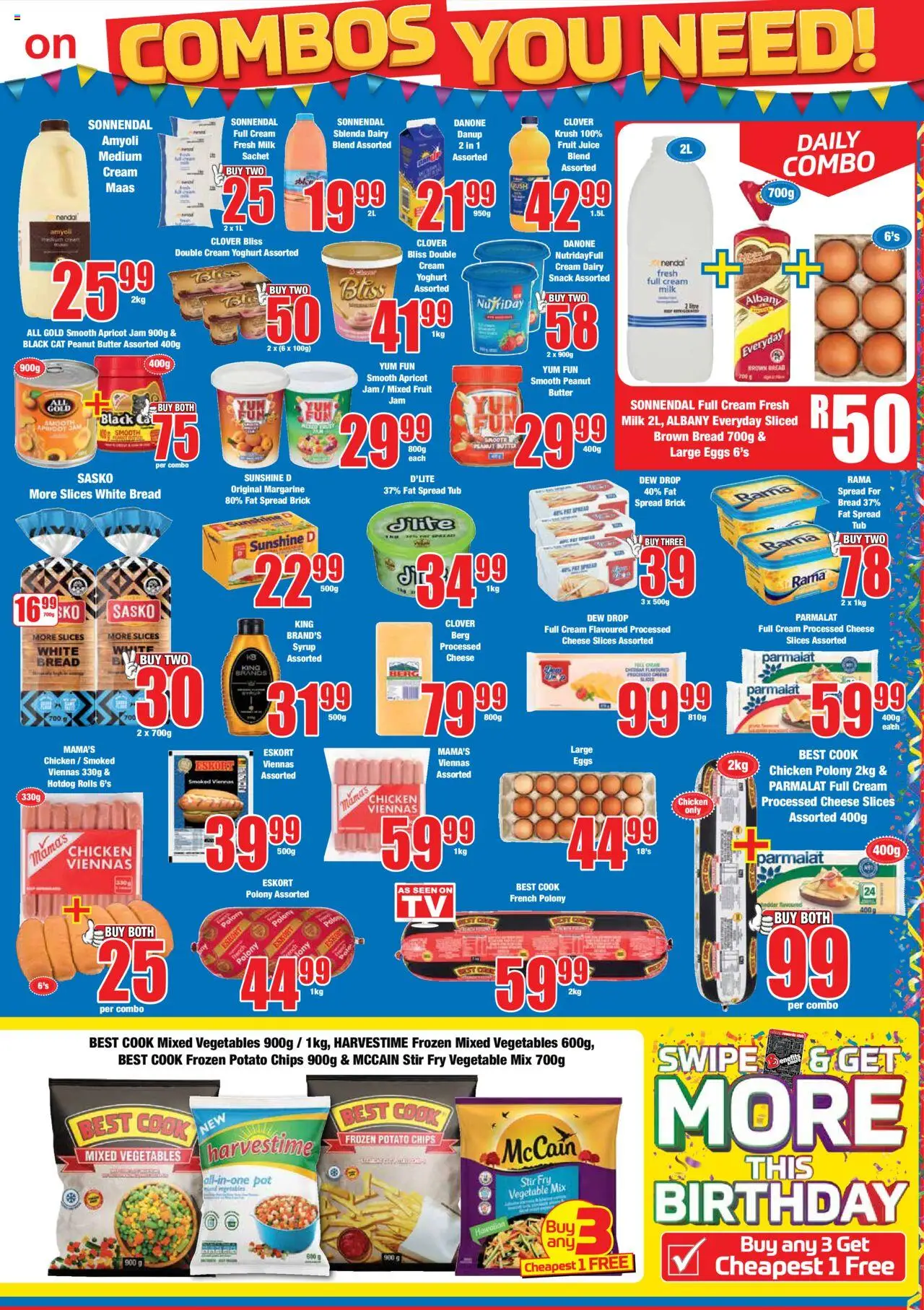 Boxer - Western Cape - Specials │ valid from 11.08.2025 | Page: 3 | Products: Cream, Syrup, Vegetables, Fat spread