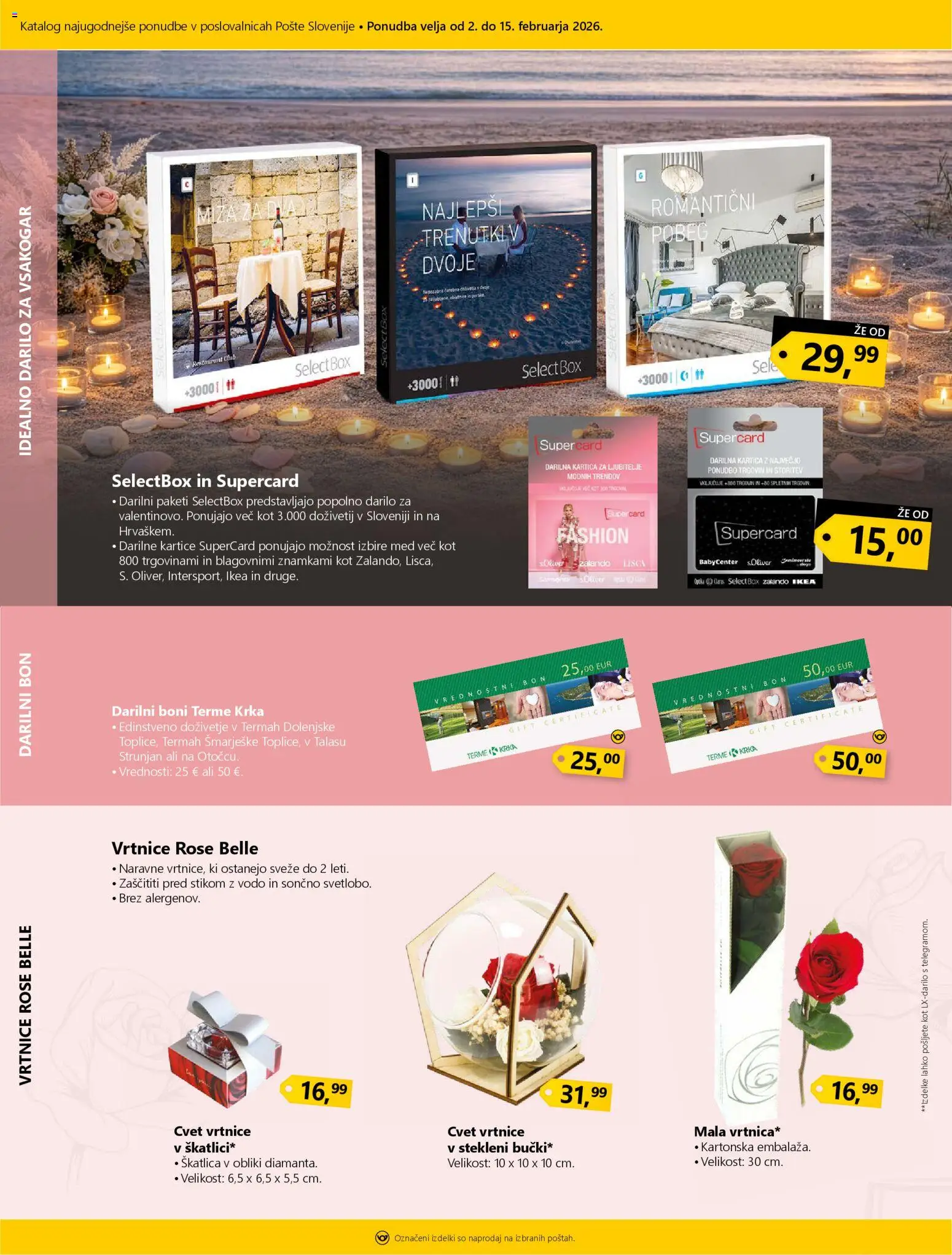 Novi Pošta Slovenije katalog ponudbe – veljaven od 02.02.2026 | Stran: 3