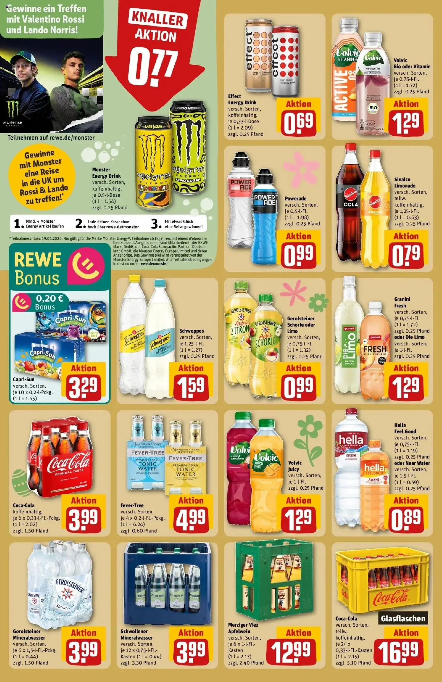 Rewe Prospekt Illingen	 – gültig ab 30.03.2026 | Seite: 18 | Produkte: Hella, Powerade, Granini, Tee