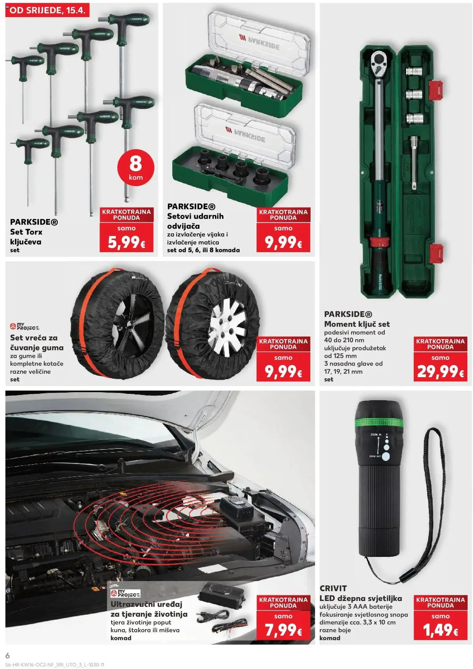 Kaufland katalog | vrijedi od 14.04.2026 | Stranica: 6 | Proizvodi: Svjetiljka, Baterije, Parkside
