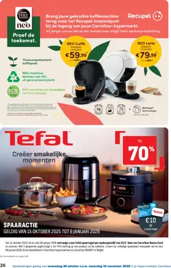 Carrefour - Hypermarkten Promoties  - Voorbeeld van een folder van Carrefour, geldig van 29.10.2025 | Pagina: 26 | Producten: Pads, Nescafe, Koffiepads, Koffiemachine