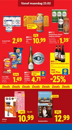 Lidl - Folder week 9 - Voorbeeld van een folder van Lidl, geldig van 23.02.2026 | Pagina: 13 | Producten: Chips, Alcohol