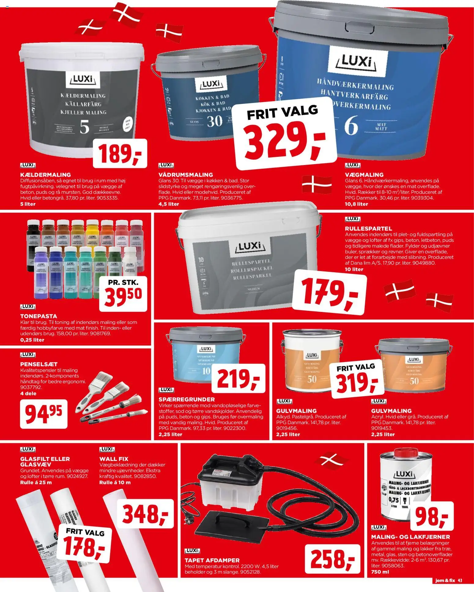 Jem & fix tilbudsavis – gyldig fra 08.03.2026 | Side: 43 | Produkter: Søm, Maling, Bad
