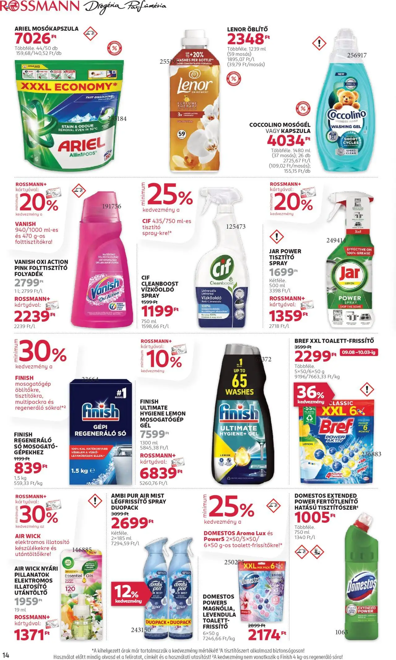 Rossmann akciós ujság - amely érvényes a következő dátumtól: 22.09.2025 | Oldal: 16 | Termékek: Coccolino, Mosógél, Öblítő, Folttisztító