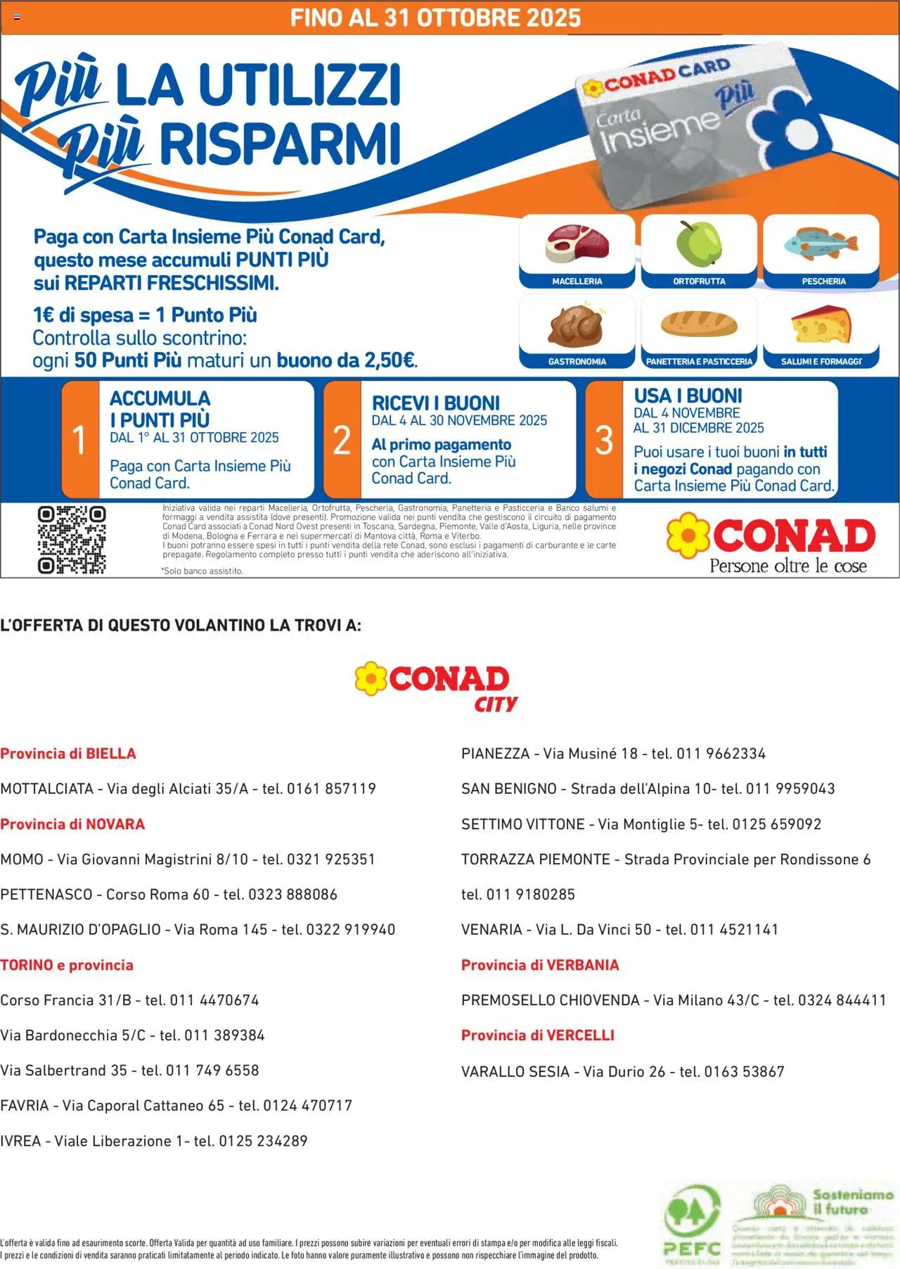 Volantino Conad del 09.10.2025 | Pagina: 8 | Prodotti: Stampa