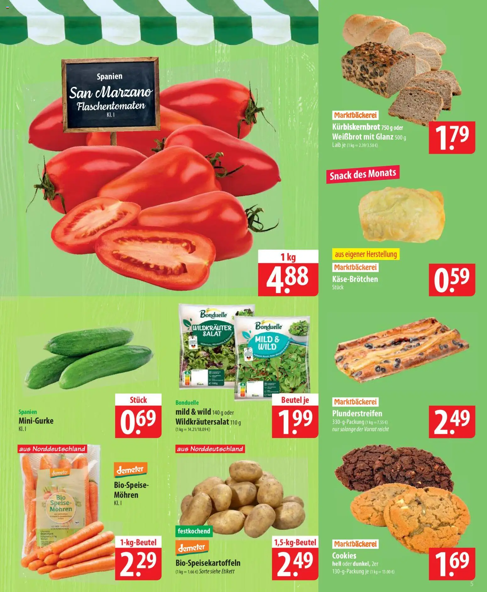 Famila Prospekt 	 – gültig ab 02.03.2026 | Seite: 5 | Produkte: Mohren, Salat