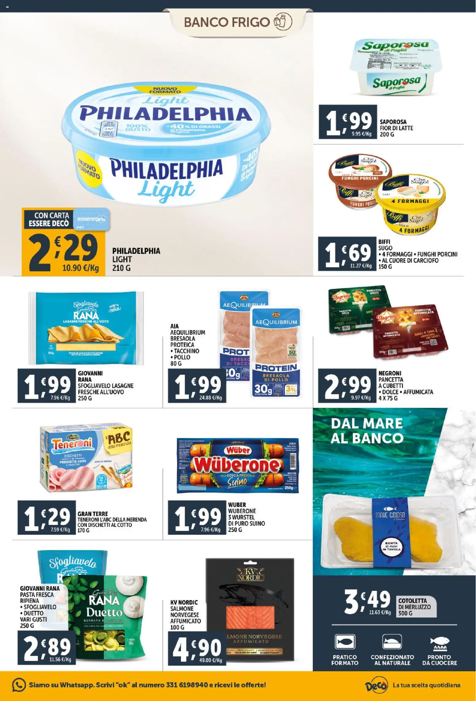 Volantino Decò del 06.03.2026 | Pagina: 11 | Prodotti: Pollo, Suino, Pasta, Wurstel