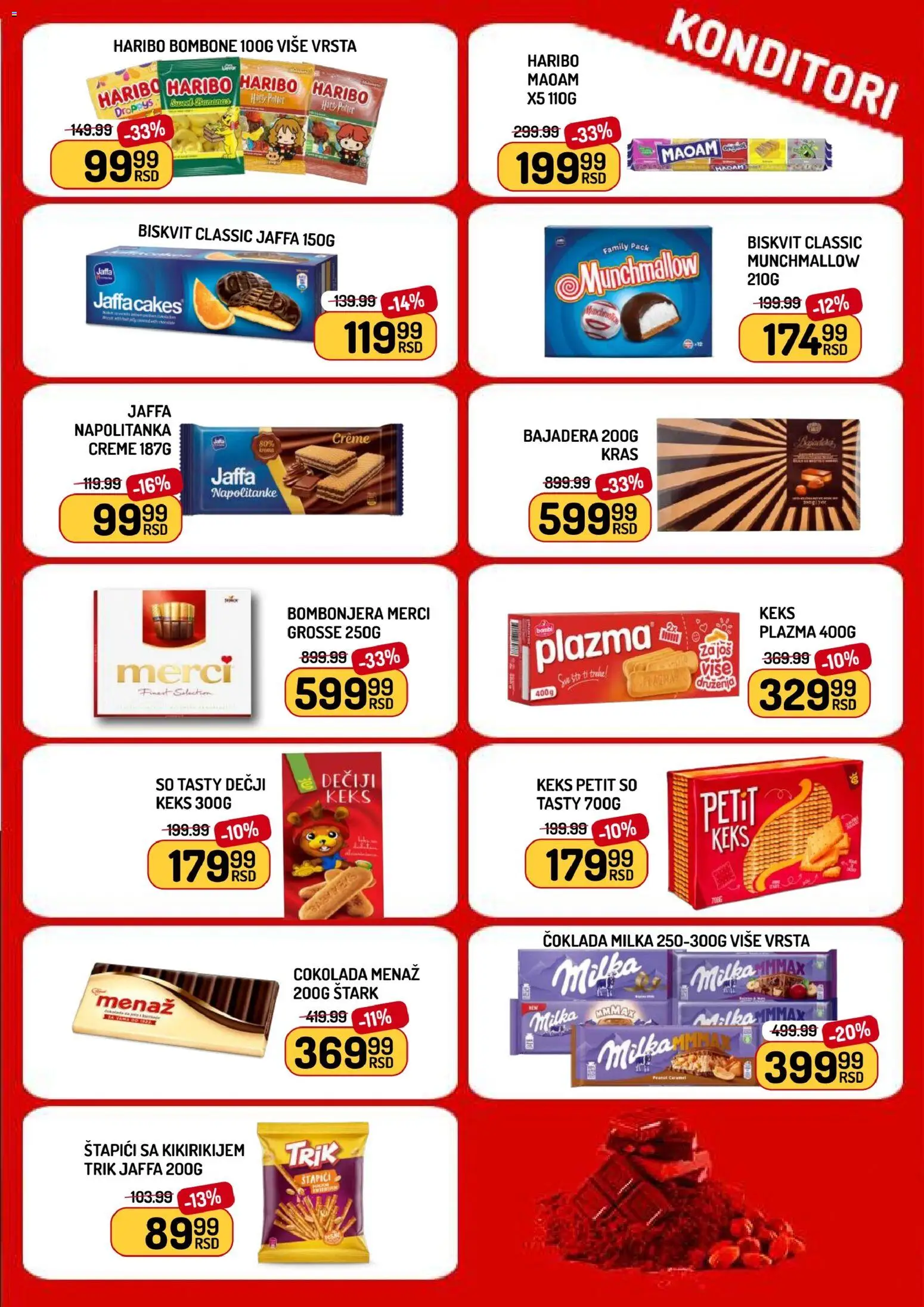Aman katalog - važi od 21.11.2025 | Strana: 9 | Proizvode: Milka, Plazma, Haribo, Napolitanke