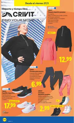Vista previa Lidl folleto de bazar válido desde el 23.02.2026 | Página: 8 | Productos: Chaqueta, Zapatillas deportivas, Zapatillas