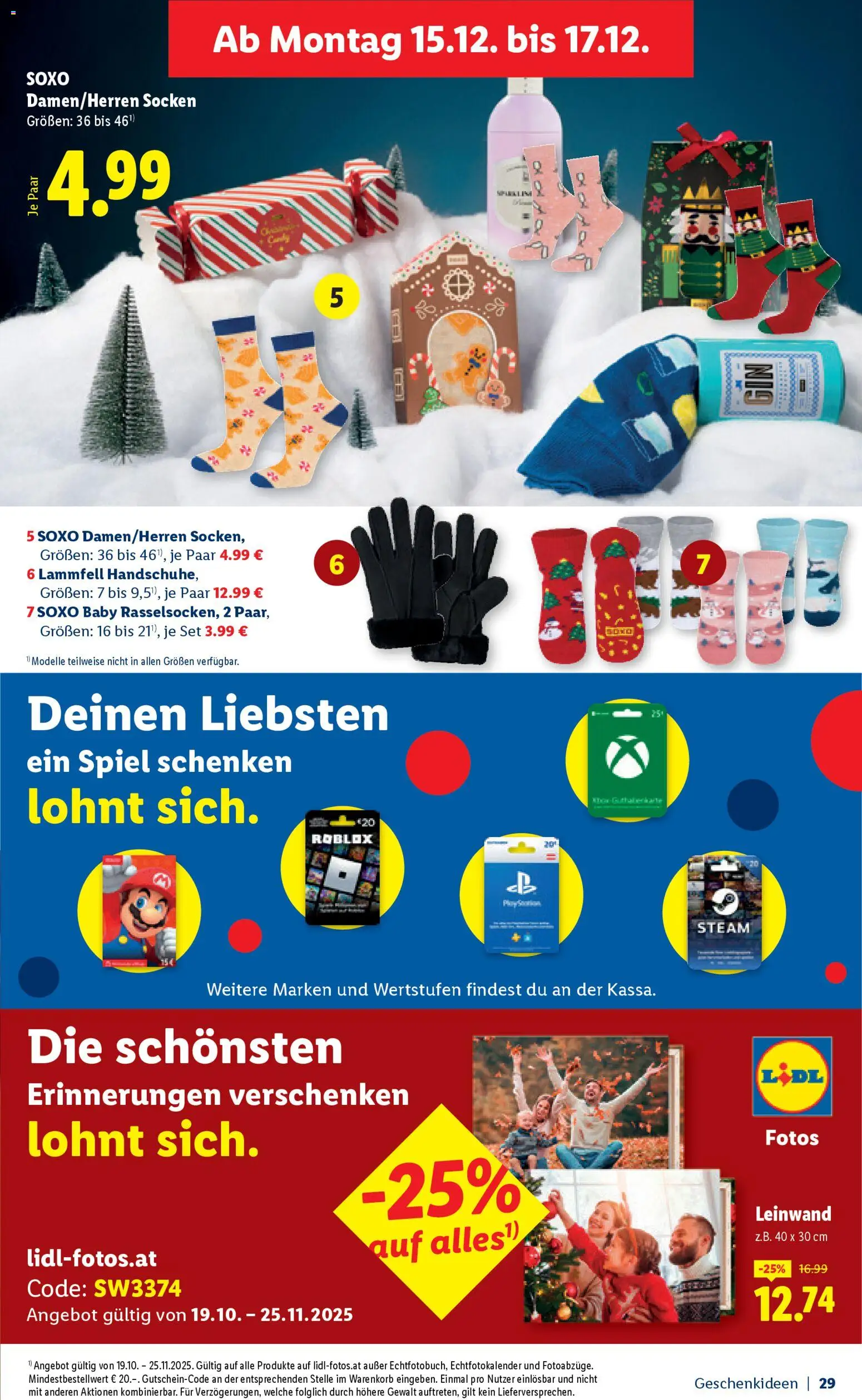 Lidl - Spielwarenkatalog  gültig ab 26.10.2025 | Seite: 29 | Produkte: Socken, Spiel