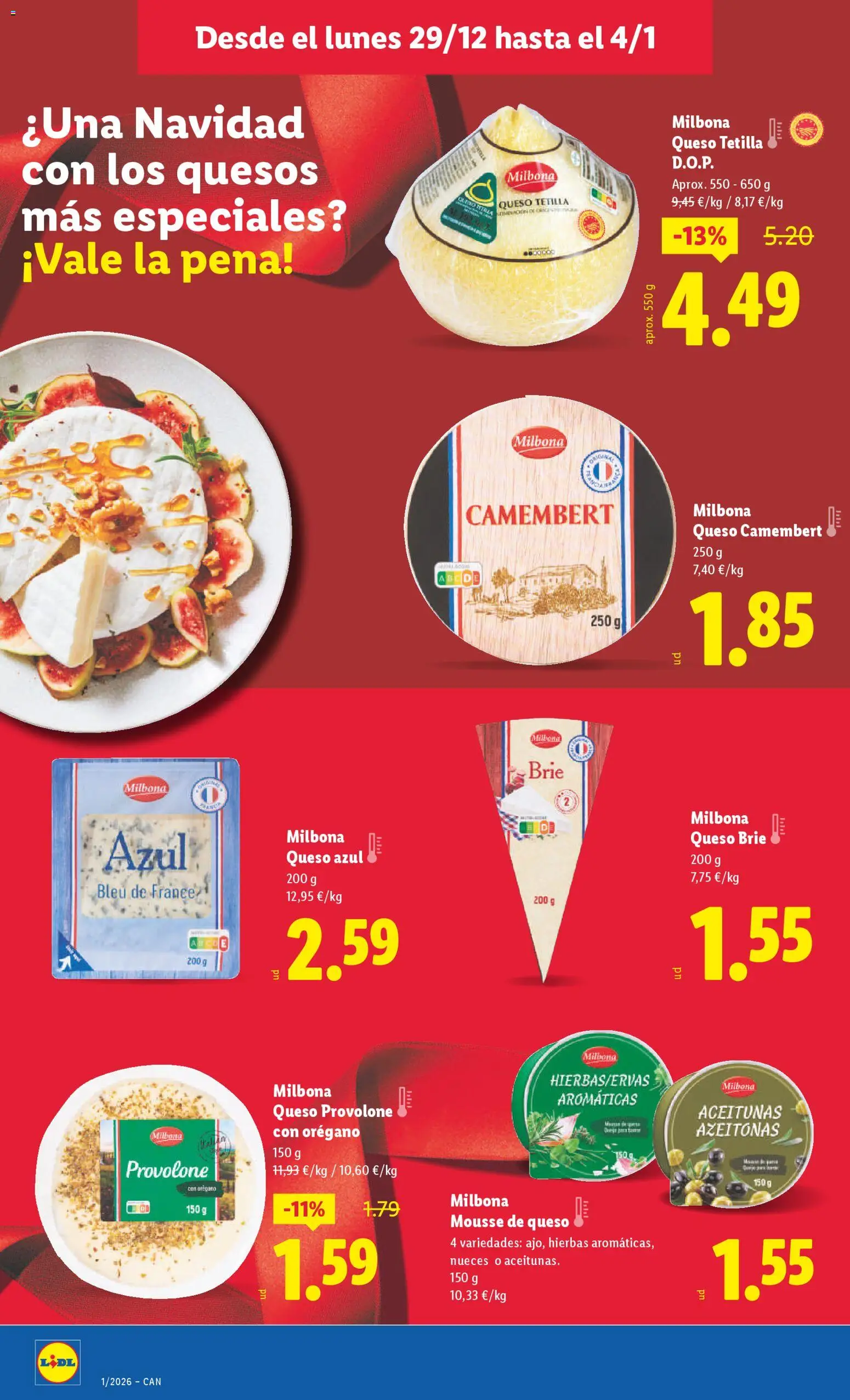 Lidl - Canarias │ válido desde el 29.12.2025 | Página: 8 | Productos: Μπάρα σαπουνιού, Mousse, Queso