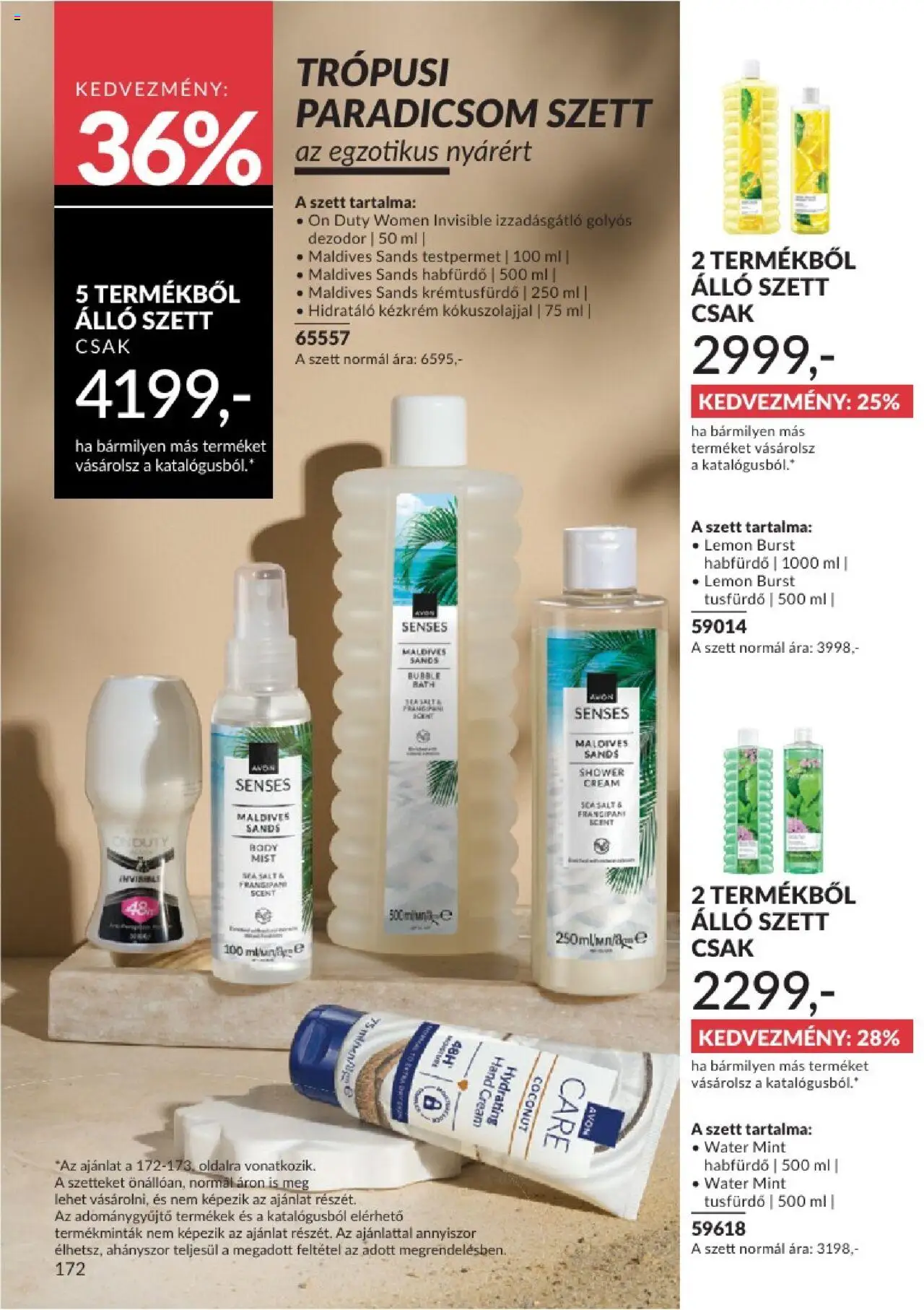 Avon akciós ujság - amely érvényes a következő dátumtól: 01.07.2025 | Oldal: 172 | Termékek: Body, Tusfürdő, Dezodor, Izzadásgátló