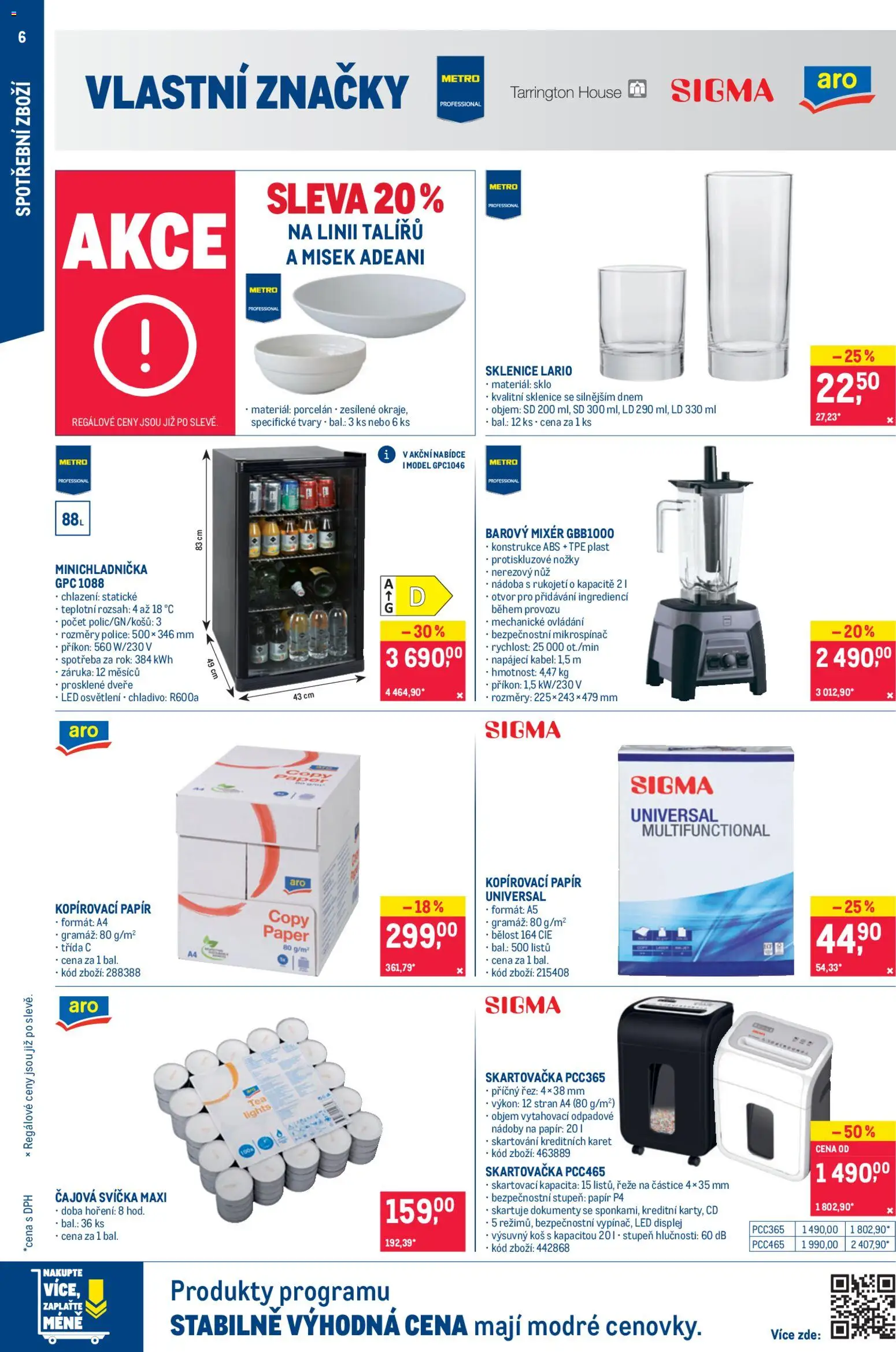 Makro leták - Spotřební zboží od 25.02.2026 | Strana: 6 | Produkty: Kabel, Svíčka, Cd, Koš