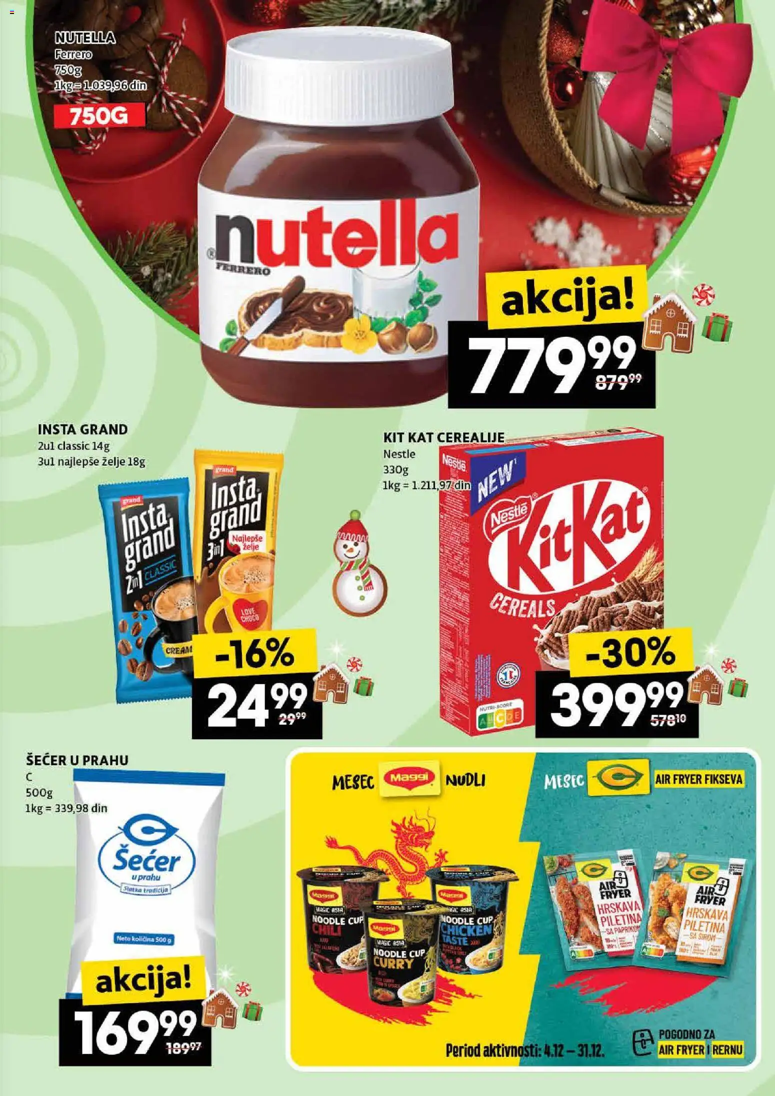 Idea katalog - važi od 25.12.2025 | Strana: 23 | Proizvode: Šećer, Šećer u prahu, Ferrero, Piletina
