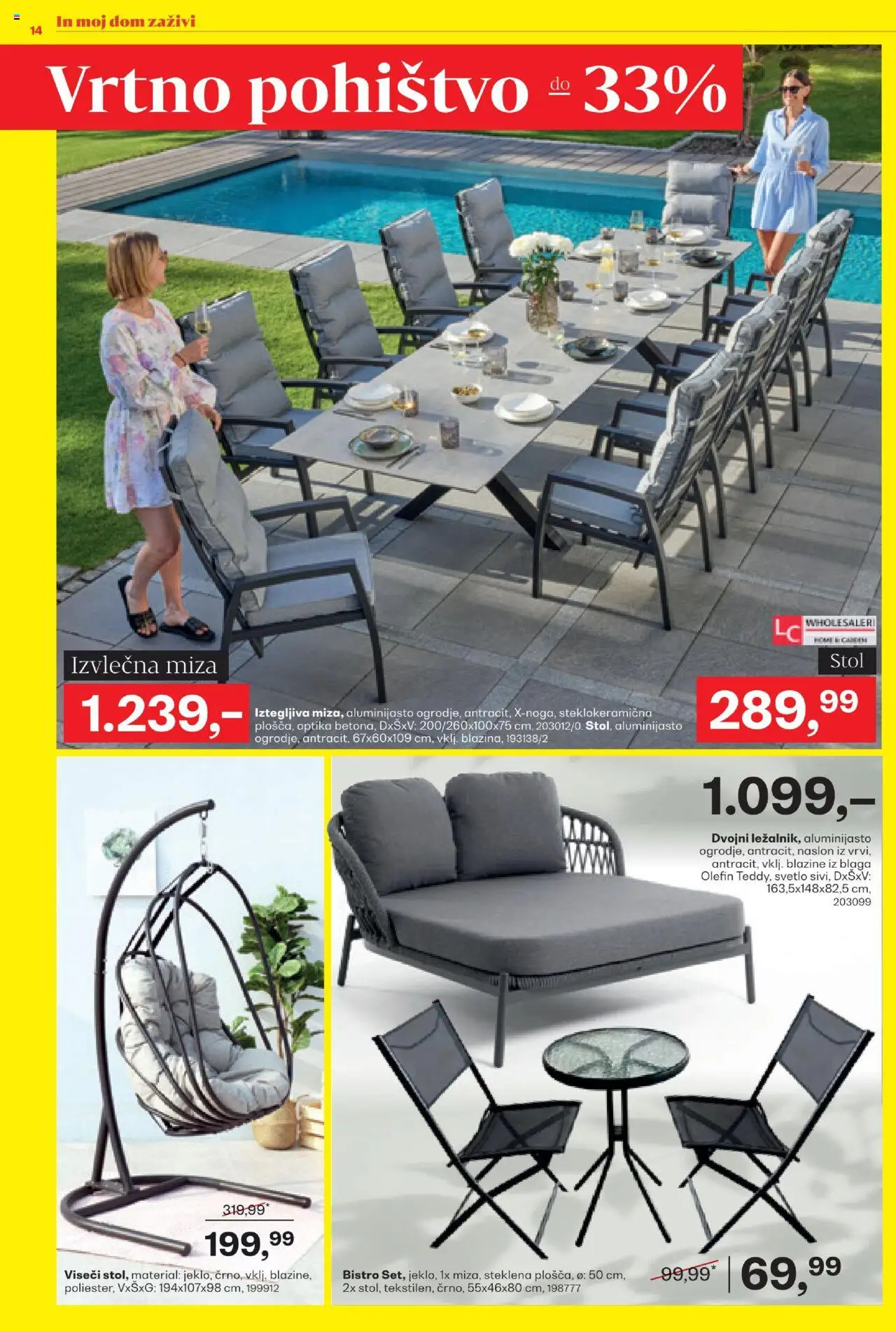 Rutar katalog │ velja od 18.06.2025 | Stran: 14 | Izdelki: Pohištvo, Miza, Stol, Vrtno pohistvo