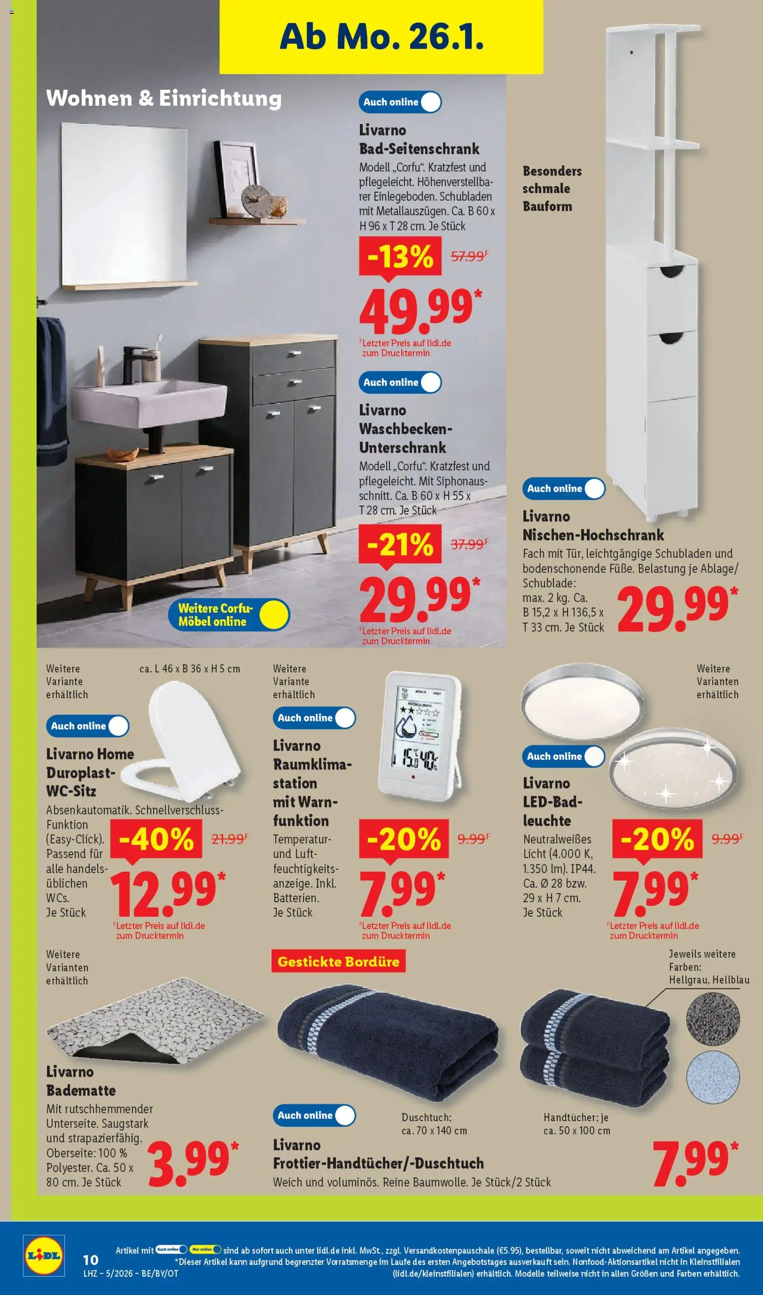 Lidl Prospekt Grimma – gültig ab 26.01.2026 | Seite: 28 | Produkte: Waschbecken, Unterschrank