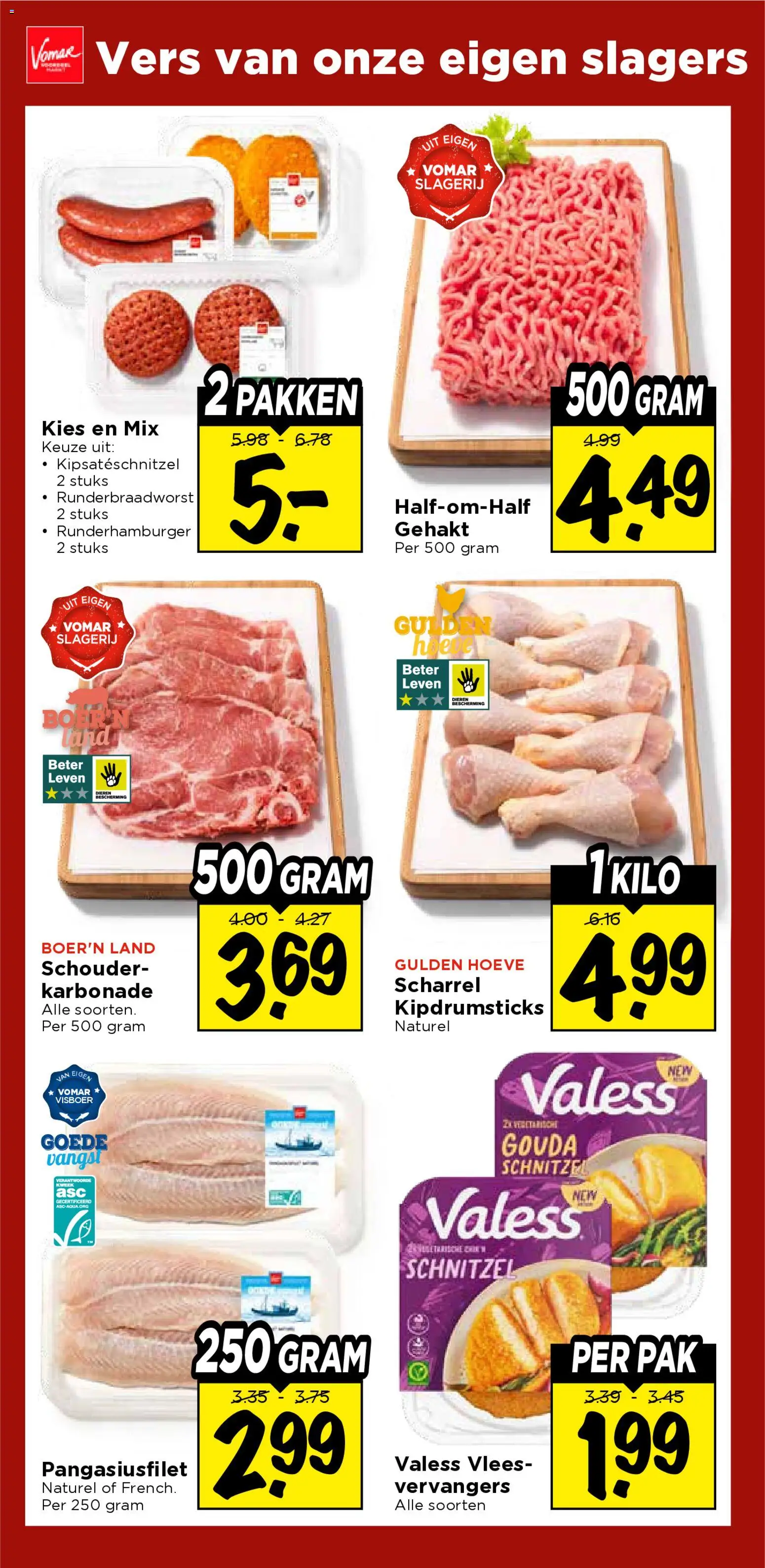 {H1} | Pagina: 10 | Producten: Kisperec, Gehakt, Schnitzel, Gouda