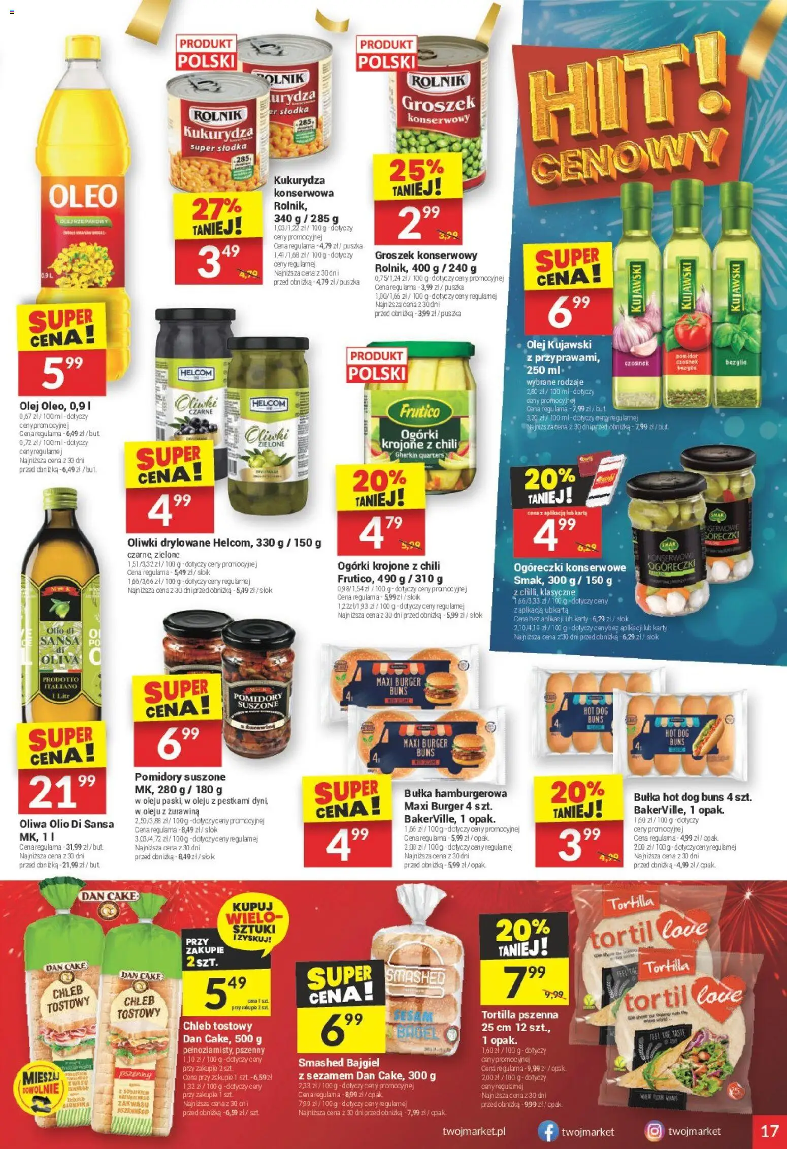 Twój Market Gazetka od 29.12.2025 | Strona: 17 | Produkty: Chleb tostowy, Pomidory suszone, Żurawina, Sok