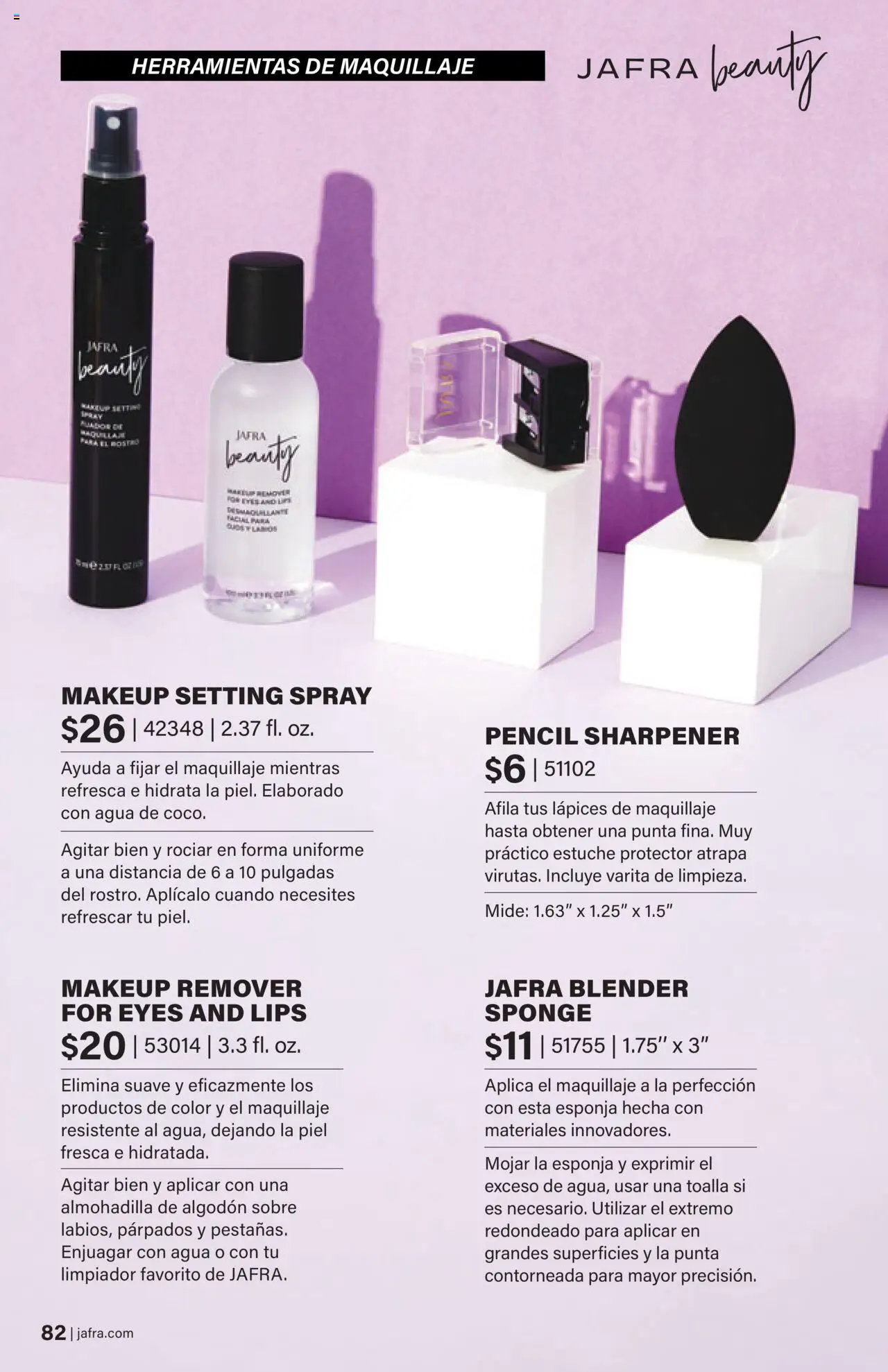 JAFRA folleto │ válido desde el 01.08.2025 | Página: 82 | Productos: Esponja, Maquillaje