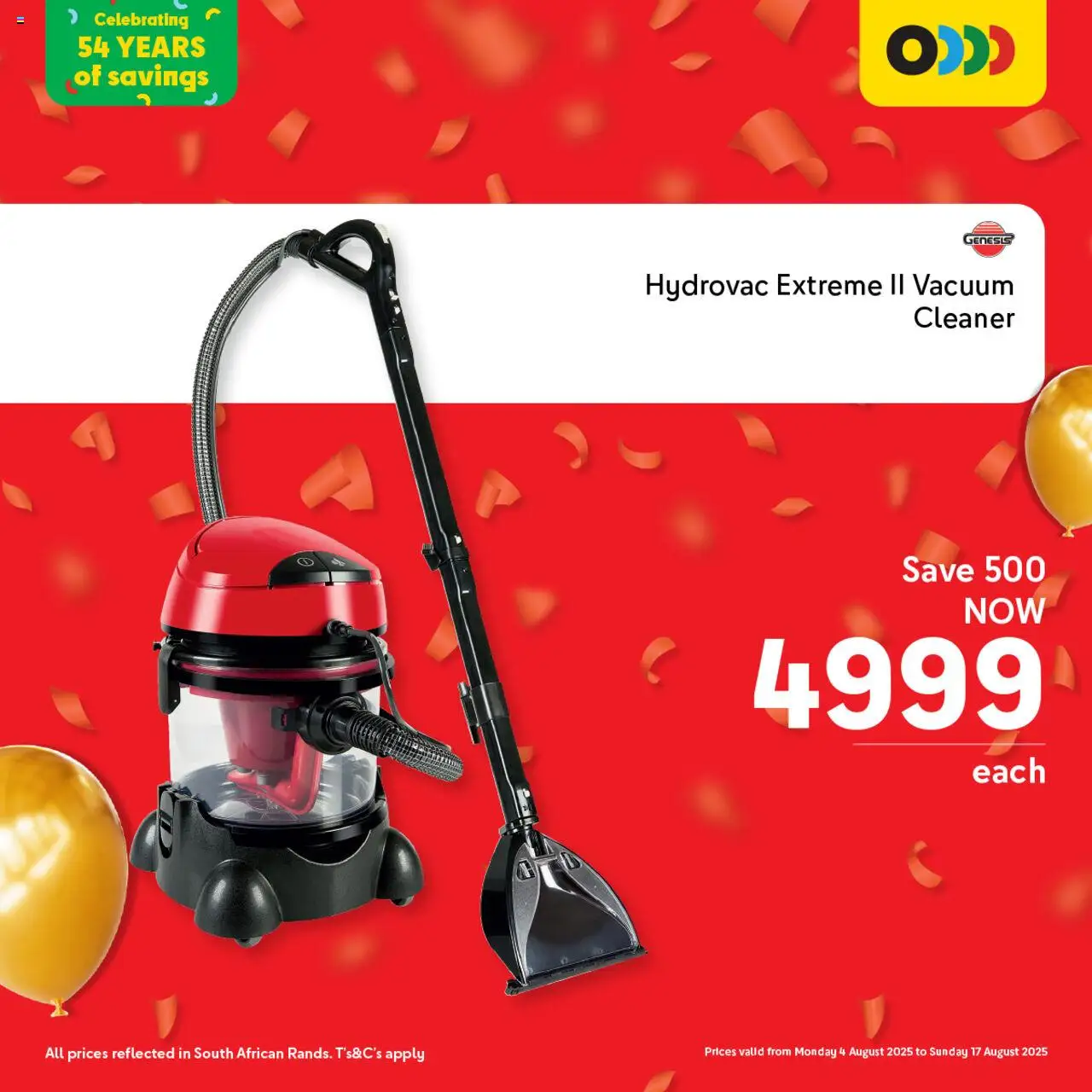 Makro Birthday Deals Kitchen │ valid from 04.08.2025 | Page: 14 | Products: Vacuum cleaner