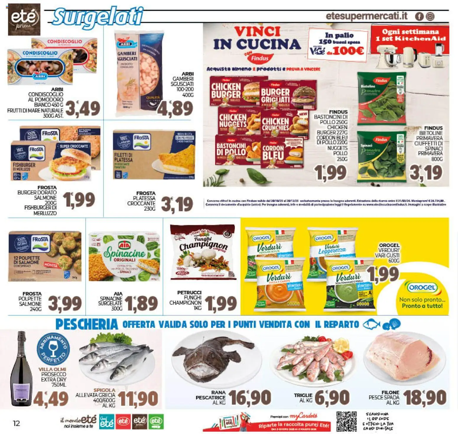 Volantino Eté del 11.11.2025 | Pagina: 12 | Prodotti: Salmone, Nuggets, Frutti di mare, Funghi