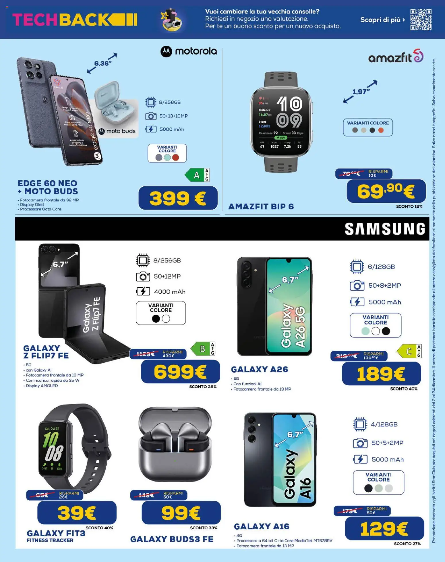 Volantino Euronics del 02.12.2025 | Pagina: 5 | Prodotti: Tè, Fotocamera, Samsung