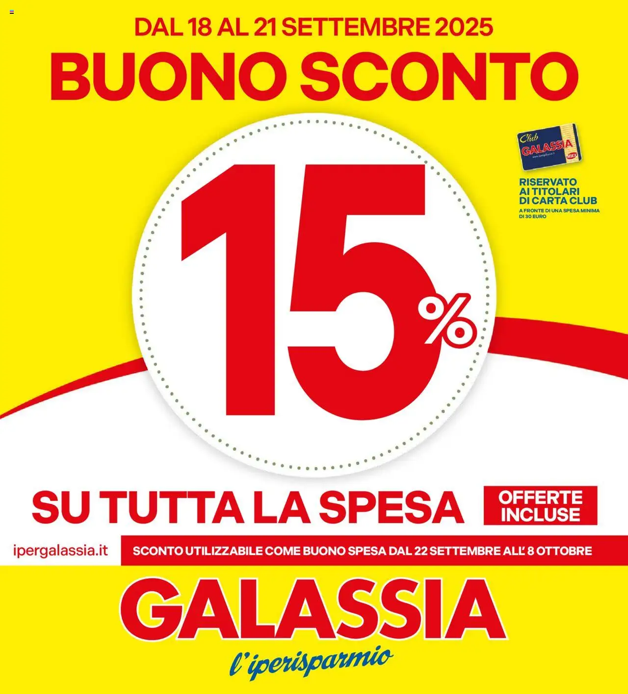 Volantino Galassia del 18.09.2025 | Pagina: 1