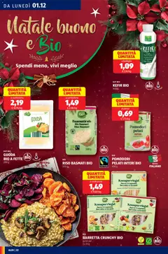 Anteprima del volantino RISO BASMATI BIO, Basmati rice, 500 g valido a partire dal 01.12.2025 | Pagina: 22 | Prodotti: Riso Basmati, Riso, Pomodori, Barretta