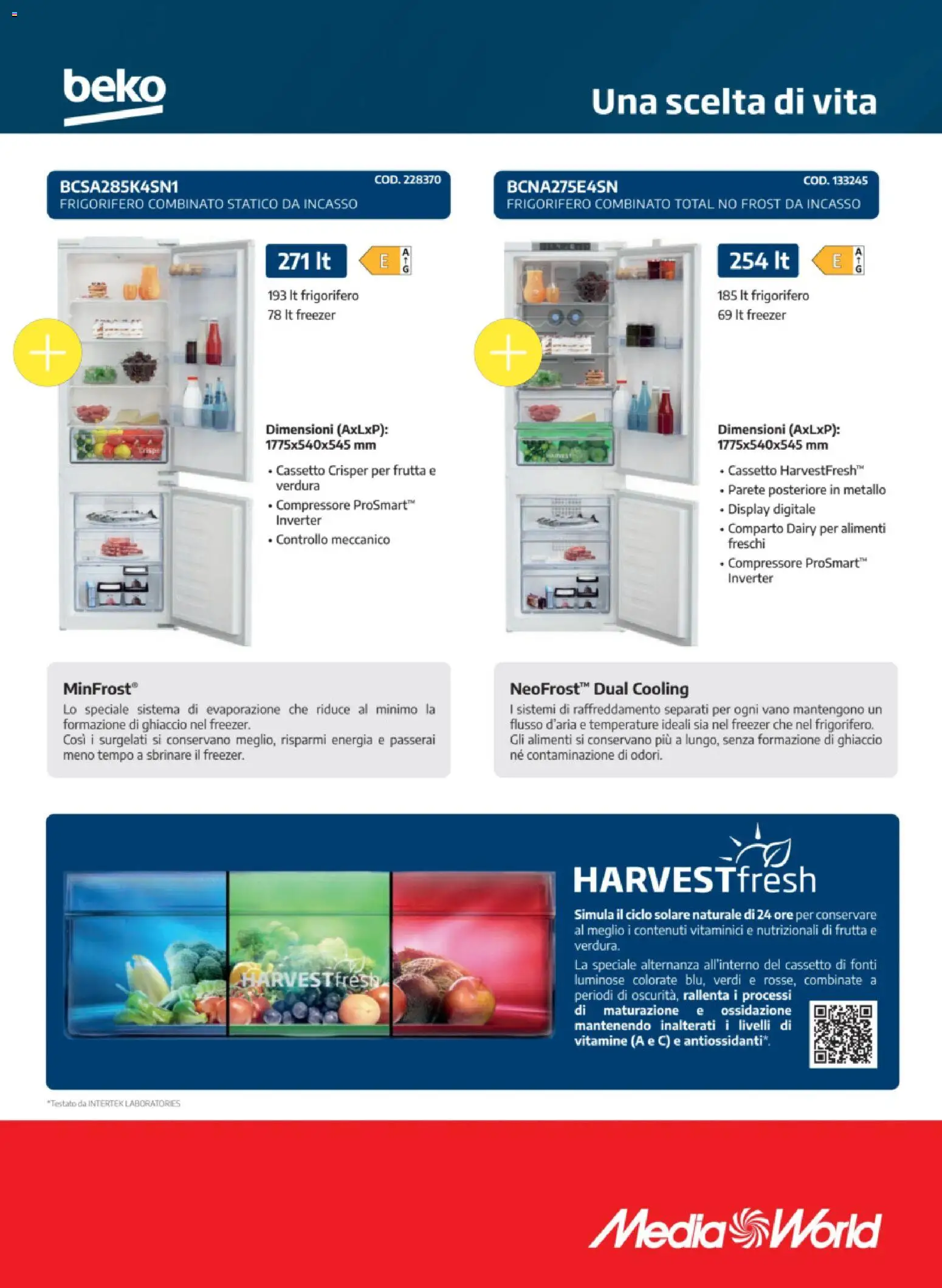 Volantino Media World del 25.11.2025 | Pagina: 59 | Prodotti: Compressore, Freezer, Frigorifero, Frigorifero combinato