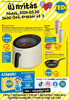 TEDi akciós újság Ózd - amely érvényes a következő dátumtól: 20.03.2026