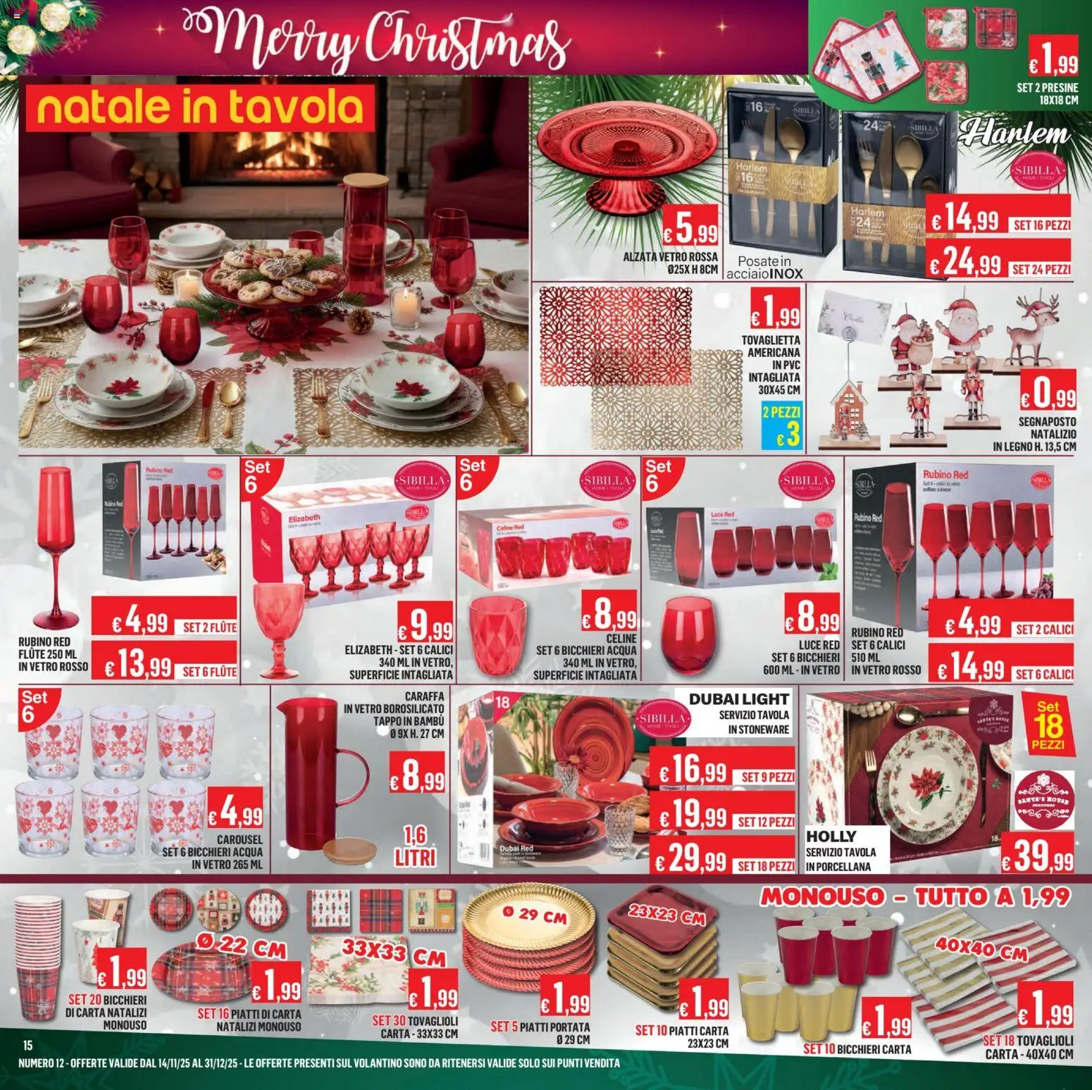 Volantino Satur del 14.11.2025 | Pagina: 15 | Prodotti: Posate, Caraffa, Acqua