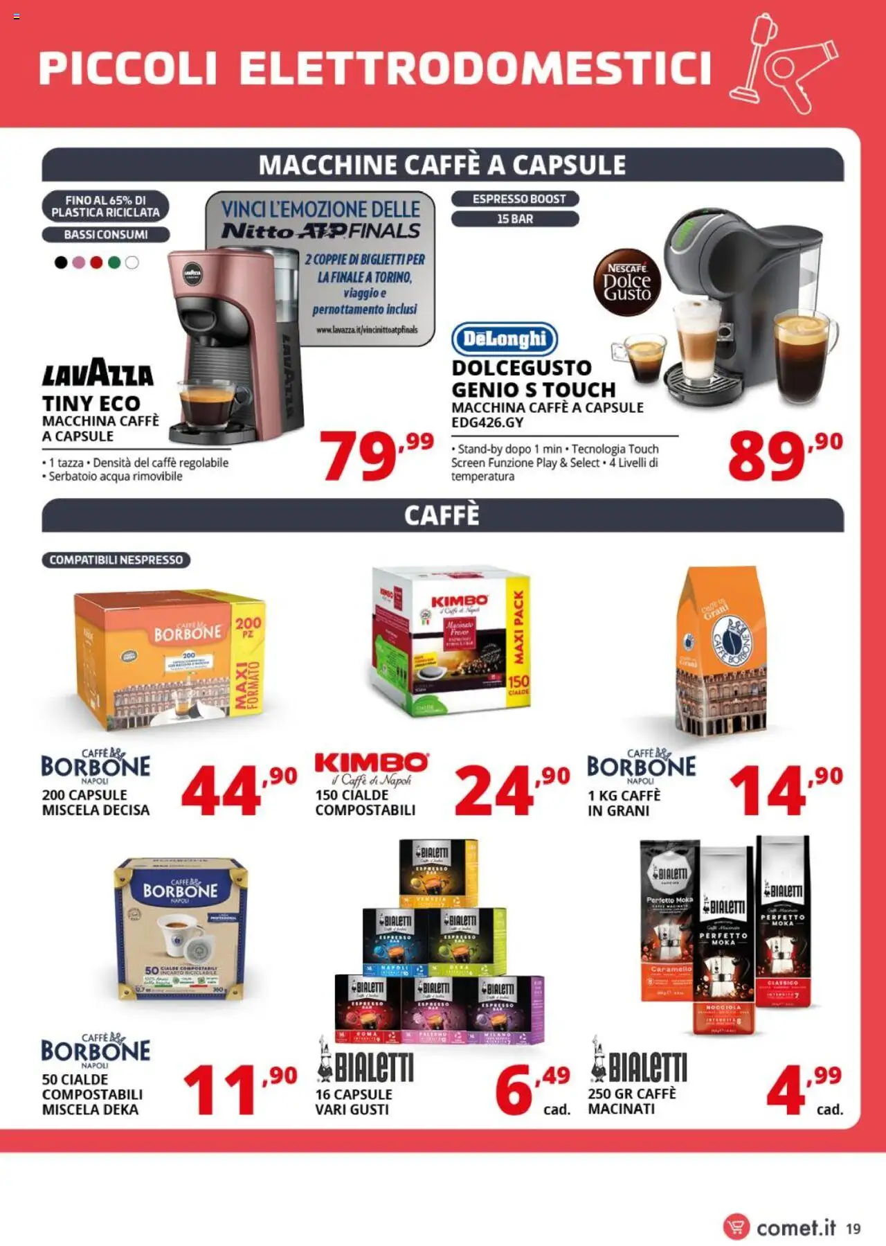 Volantino Comet del 01.10.2025 | Pagina: 19 | Prodotti: Caffè, Acqua, Lavazza