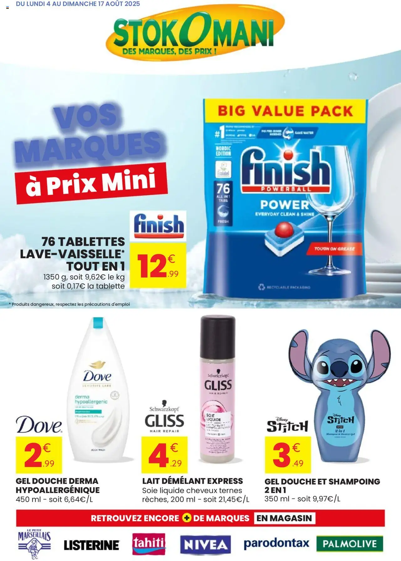 | Page: 1 | Produits: Tablette, Shampoing, Douche, Lait