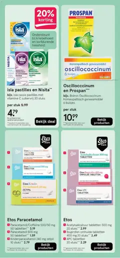 Etos - Folder - Voorbeeld van een folder van Etos, geldig van 12.01.2026 | Pagina: 39 | Producten: Kan, Tablet, Cassis, Vitamine C