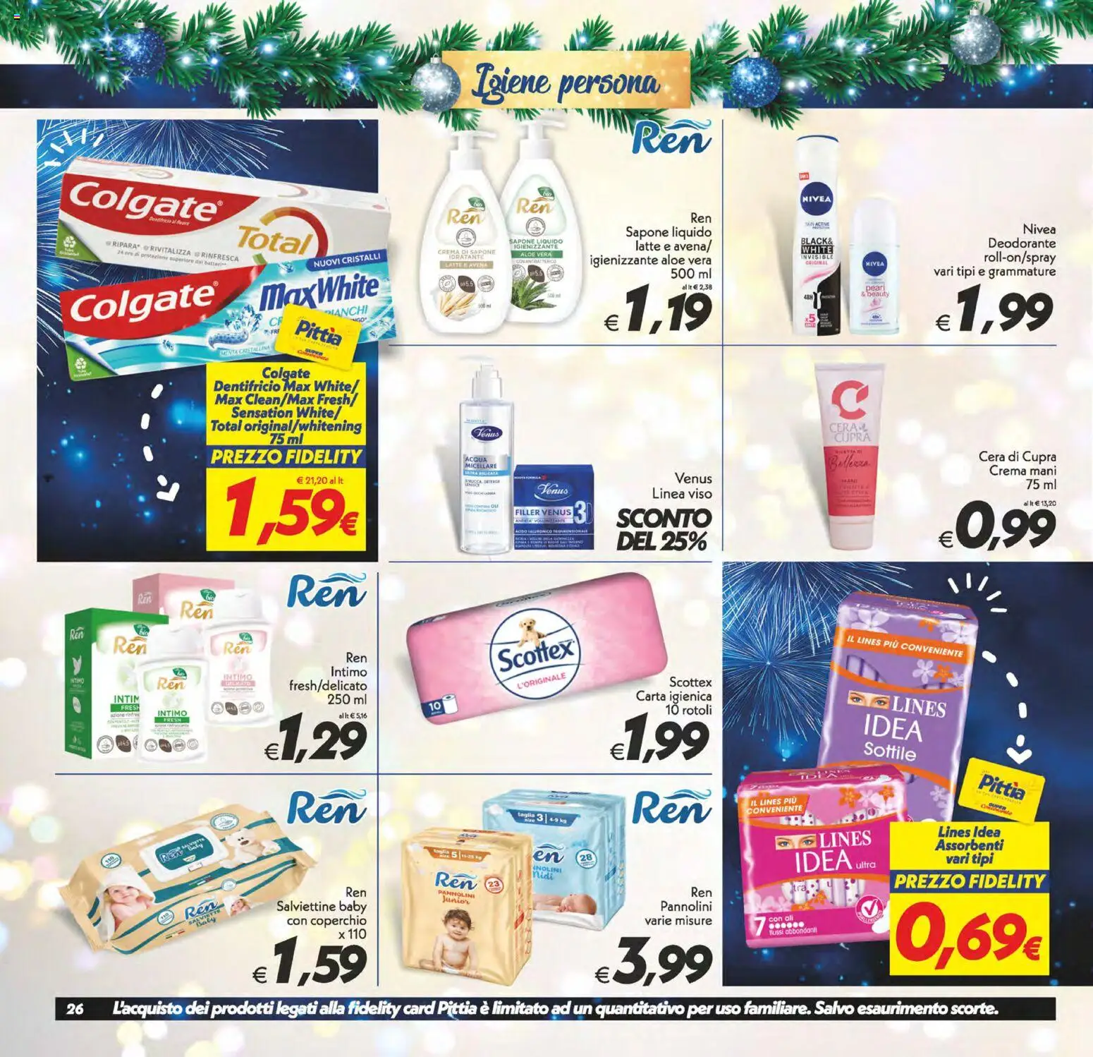 Volantino SuperConveniente del 27.12.2025 | Pagina: 26 | Prodotti: Sapone, Latte, Menta, Aloe vera