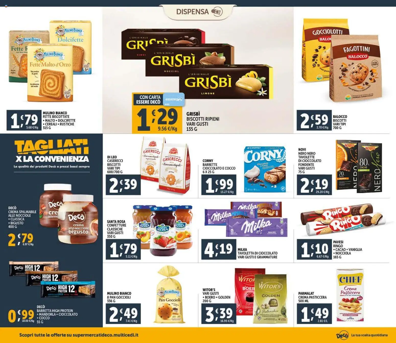 Volantino Decò del 09.01.2026 | Pagina: 12 | Prodotti: Crema, Cioccolato, Limone, Nocciole