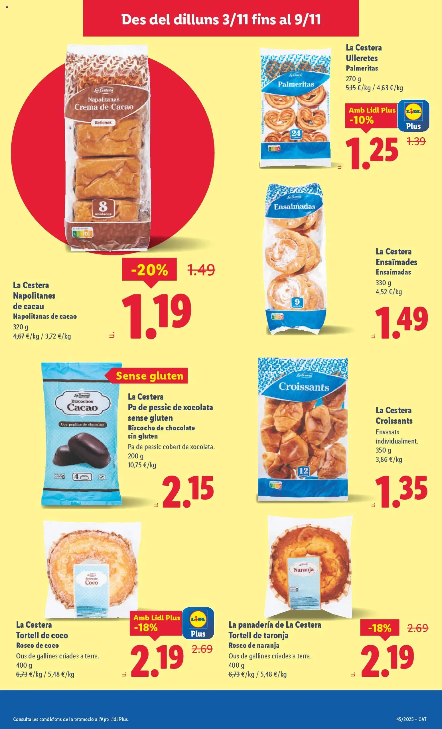 Lidl folleto │ válido desde el 03.11.2025 | Página: 19 | Productos: Chocolate, Τυρόπιτα, Crema, Φρυγανιές σικάλεως