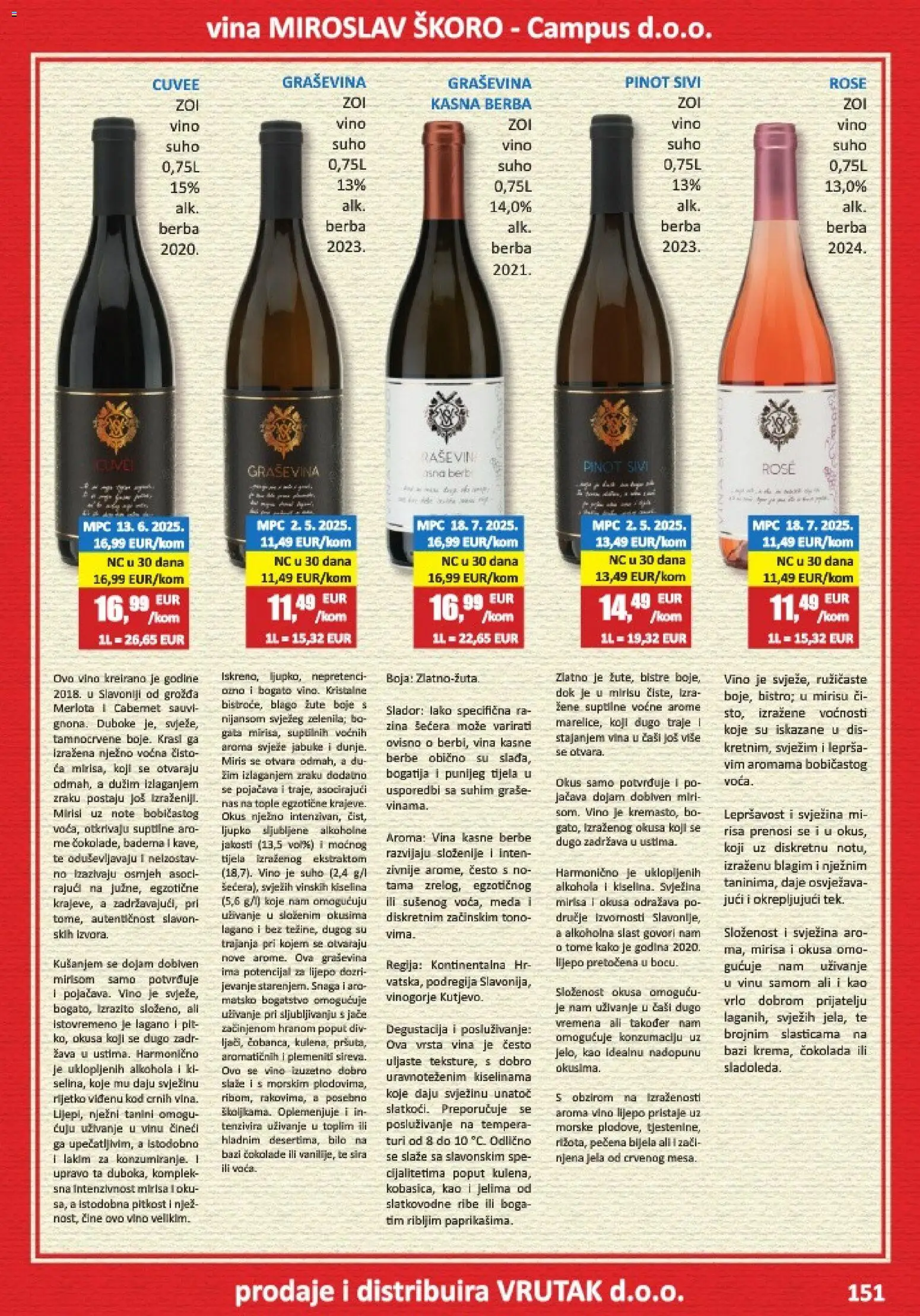 Vrutak katalog | vrijedi od 01.11.2025 | Stranica: 151 | Proizvodi: Miris, Čokolada, Vino, Jabuke