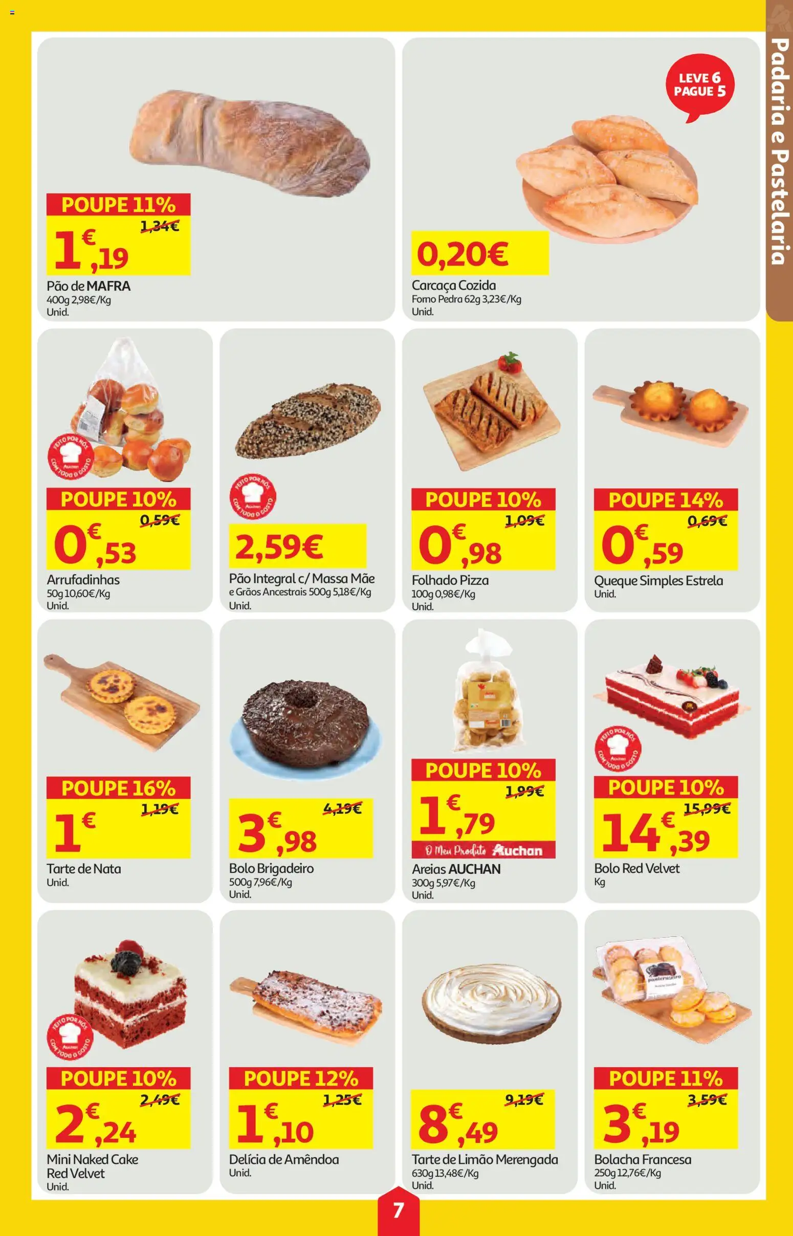 Auchan folheto │ válido de 09.04.2026 | Página: 7 | Produtos: Forno, Padaria, Bolo, Massa