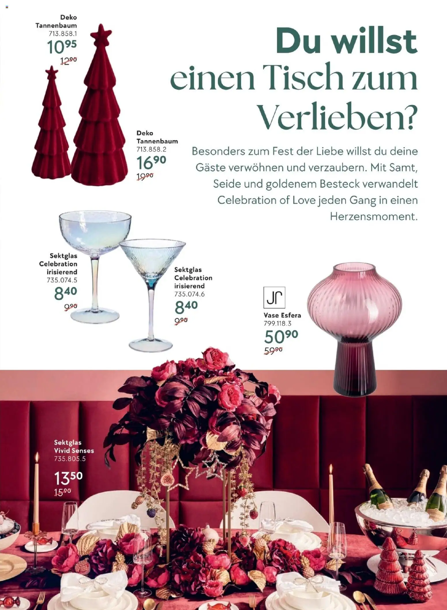 Pfister Aktionen Xmas – gültig ab 17.10.2025 | Seite: 3 | Produkte: Tisch, Vase
