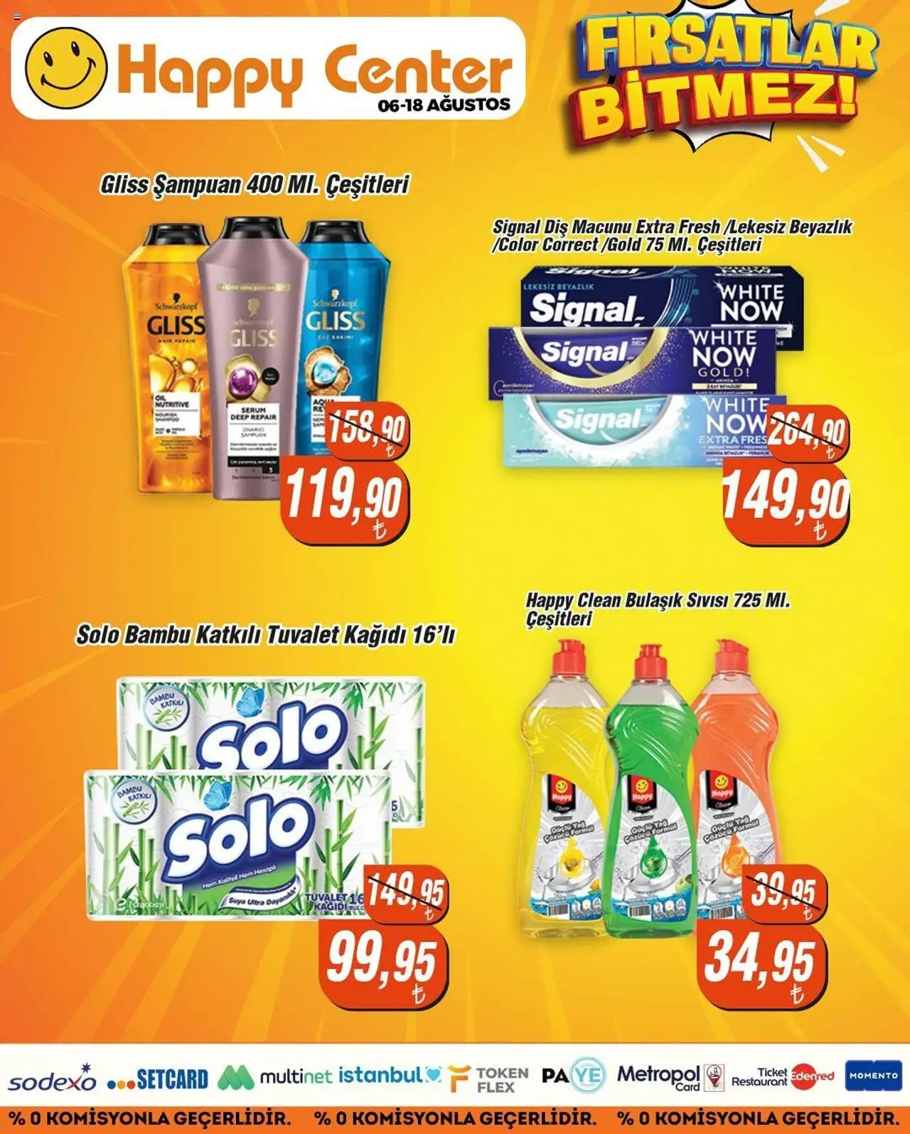 Happy Center Katalog - 06.08.2025 tarihinden itibaren geçerlidir | Sayfa: 18 | Ürünler: Tuvalet, Şampuan, Yağ, Tuvalet kağıdı